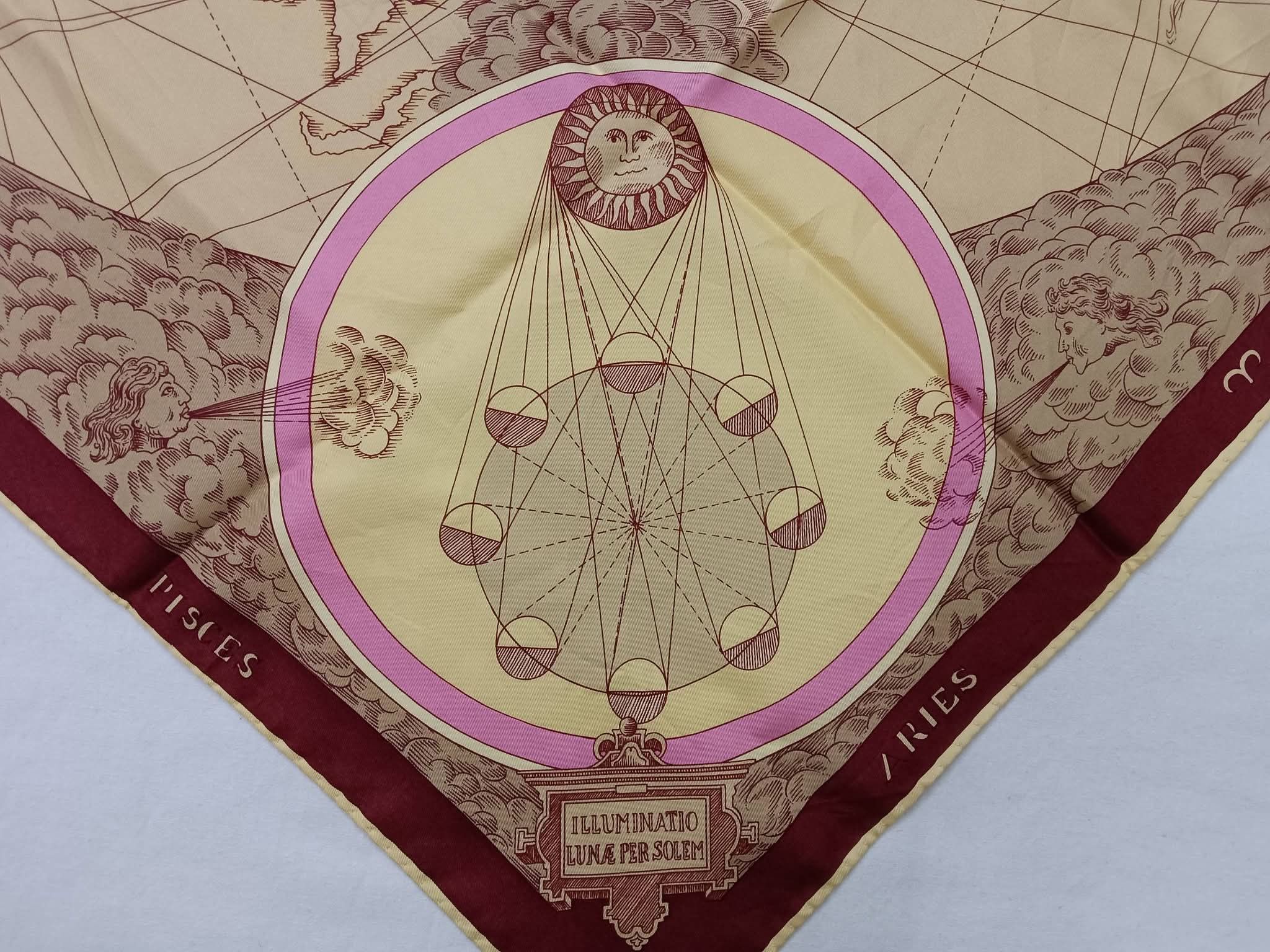 Alviero Martini Alviero Martini Silk Scarf Zodiac Illustration Size ONE SIZE - 6 Thumbnail