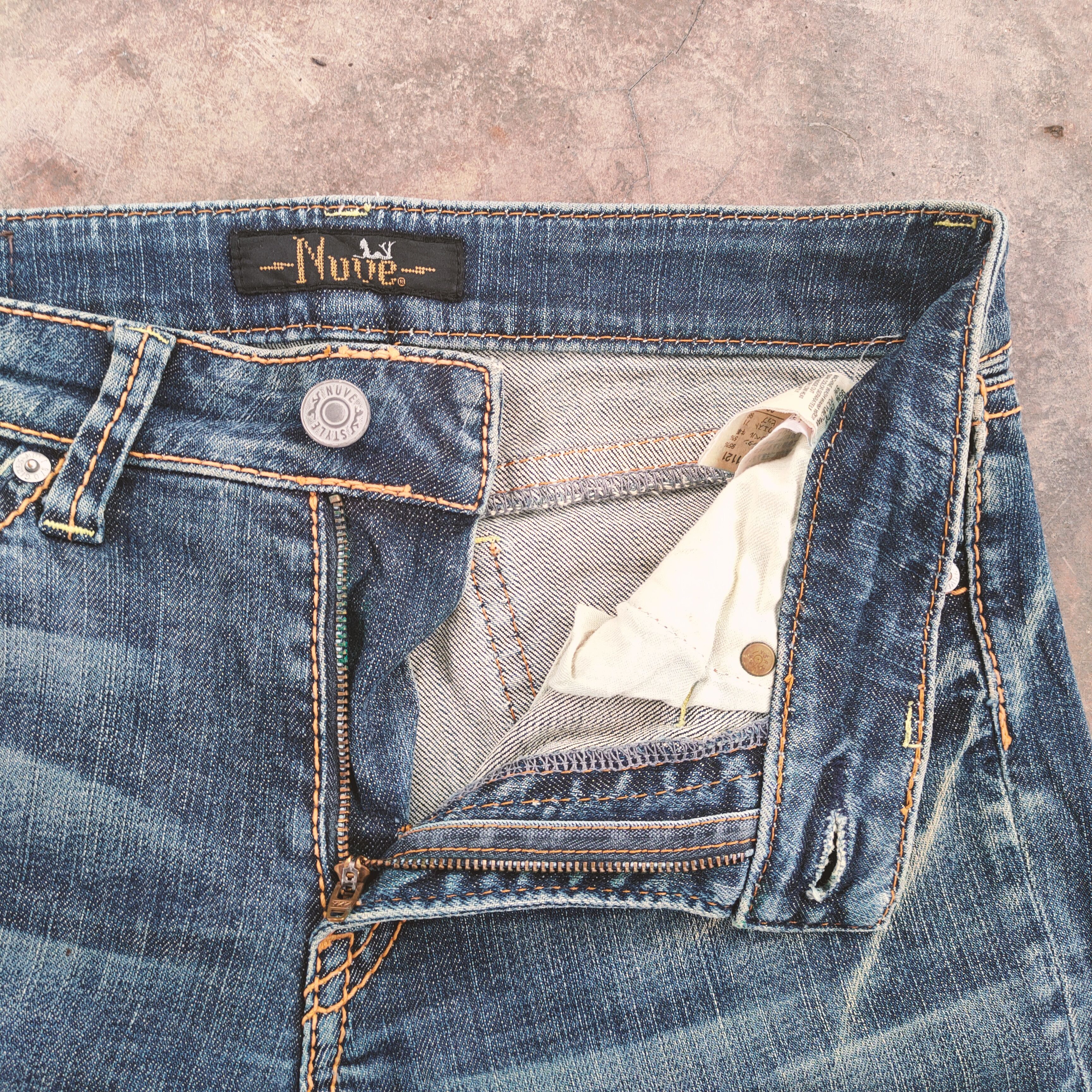Japanese Brand NUVE FLARE FADED JEANS DENIM PANTS Size US 30 / EU 46 - 9 Thumbnail