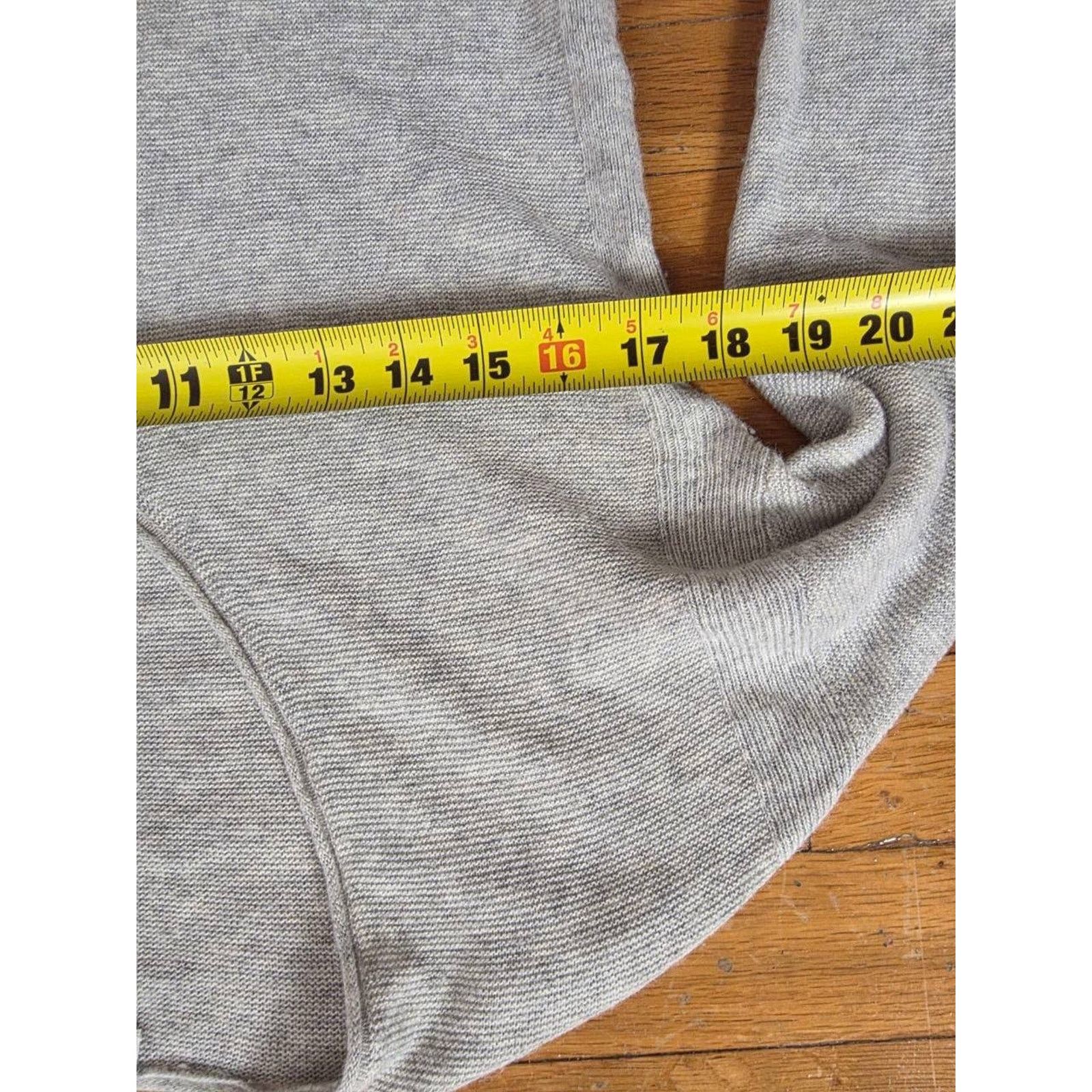 Madewell Madewell Grey Merino extra fine V-Neck Alpaca A001814 Size ONE SIZE - 2 Thumbnail