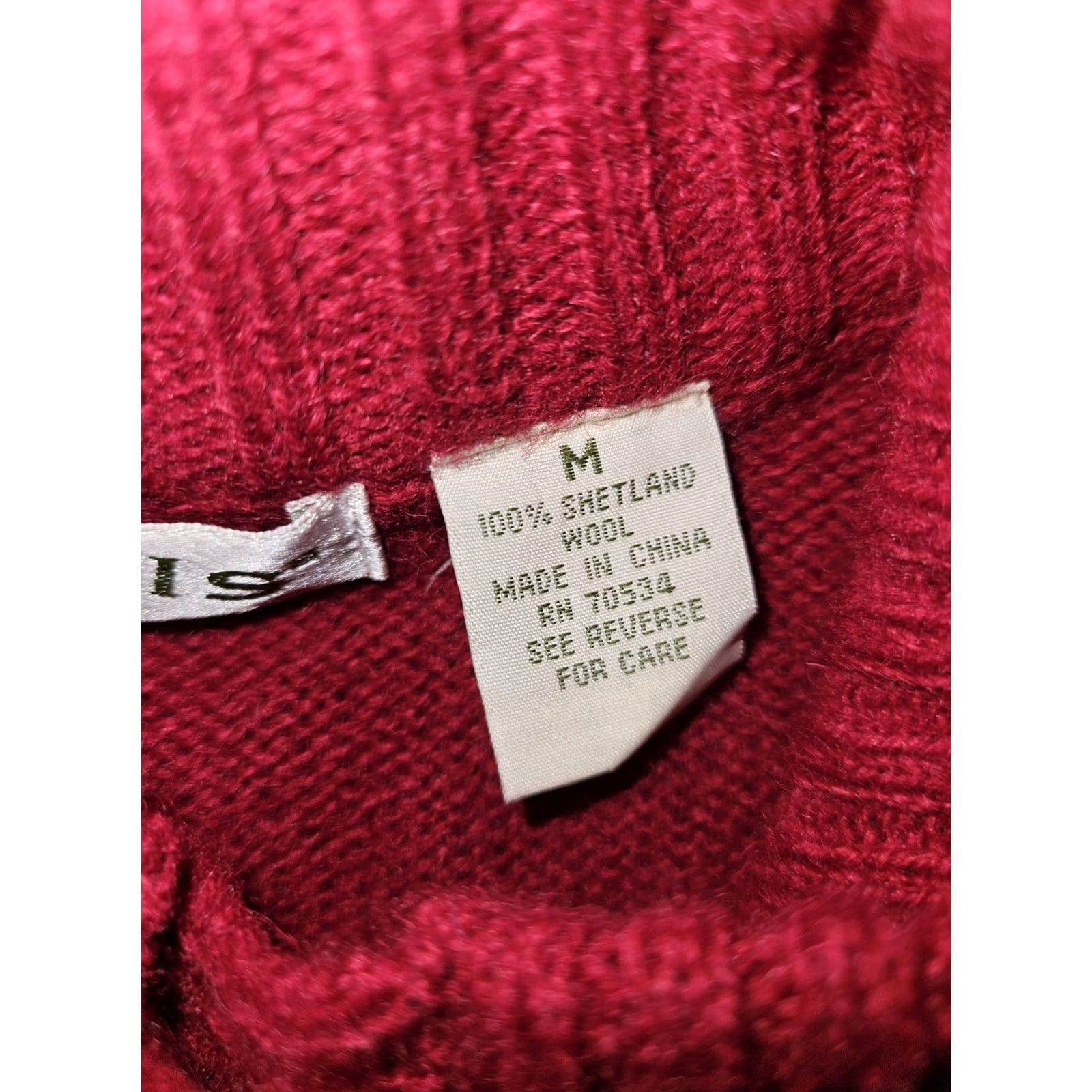Orvis Orvis Cardigan Long Duster Women M 100% Wool Button Red Size M / US 6-8 / IT 42-44 - 3 Thumbnail