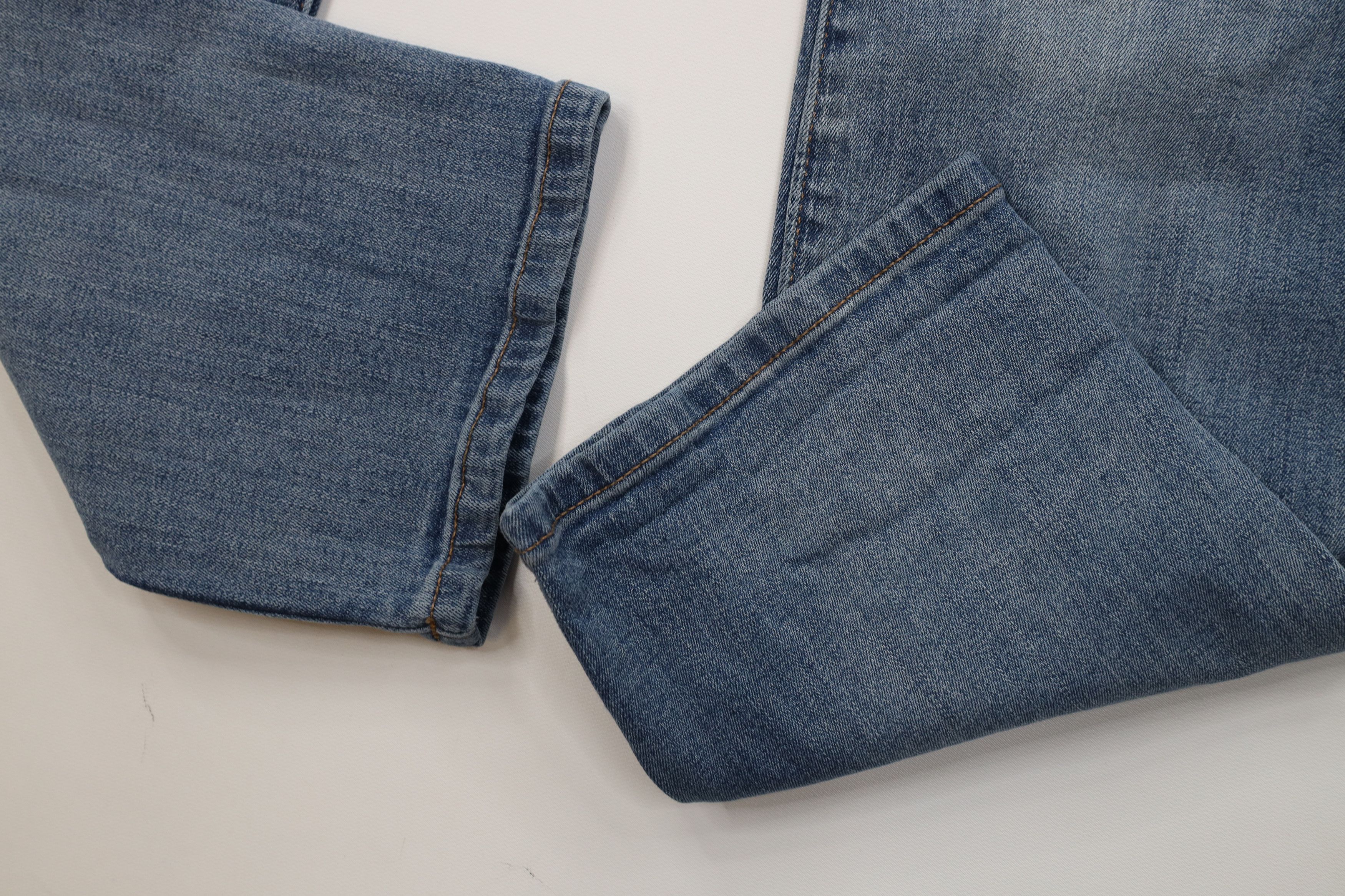 Express Express Slim Fit Skinny Leg Moto Motorcycle Denim Jeans Blue Size US 34 / EU 50 - 6 Thumbnail