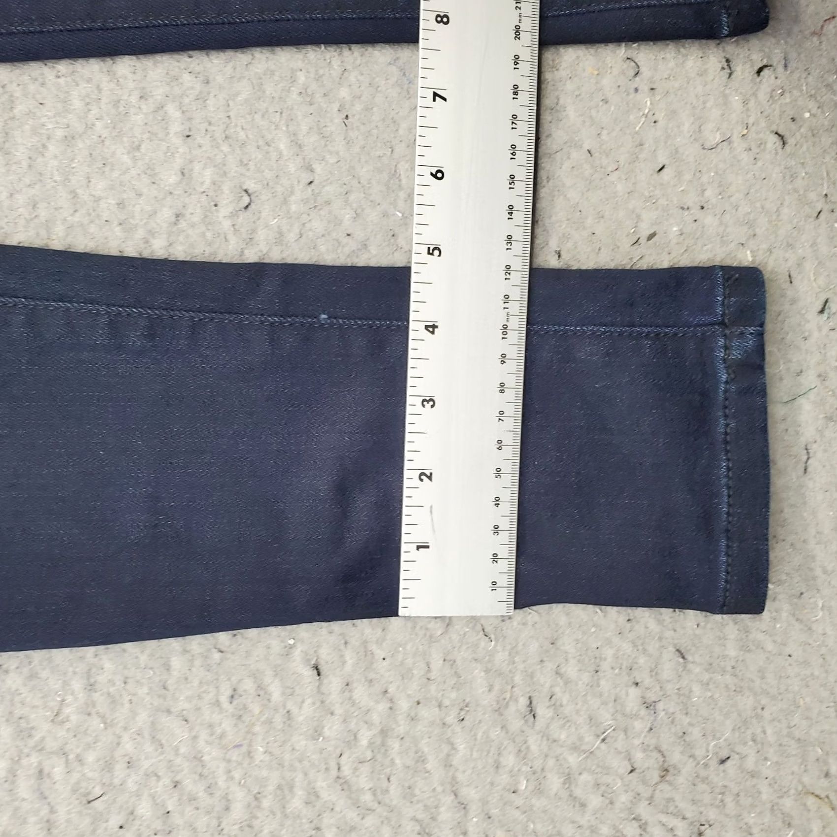 Vintage Joe's Jeans Womens 25 Blue Denim Ultra-Slim Stretch Dark Wash Faded Whiskered Jeans Size 42" / US 20 - 5 Thumbnail