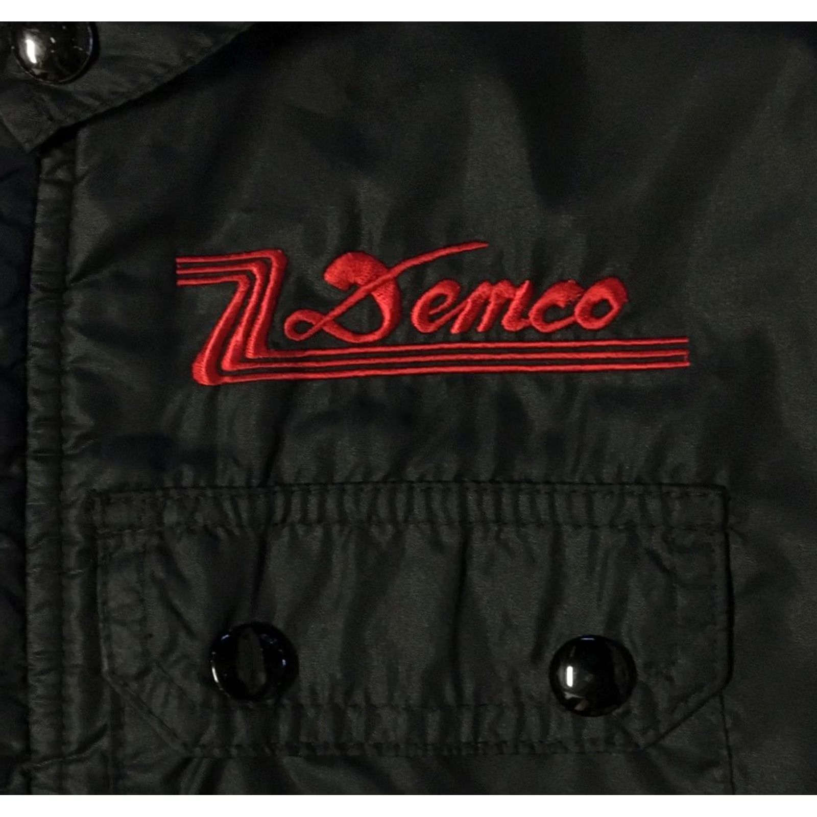 Vintage VINTAGE Demco Biker Jacket XL USA Trucker Grunge Motorcycle 90s 80s Punk Bomber Jacket Mens Black Size US XL / EU 56 / 4 - 2 Thumbnail