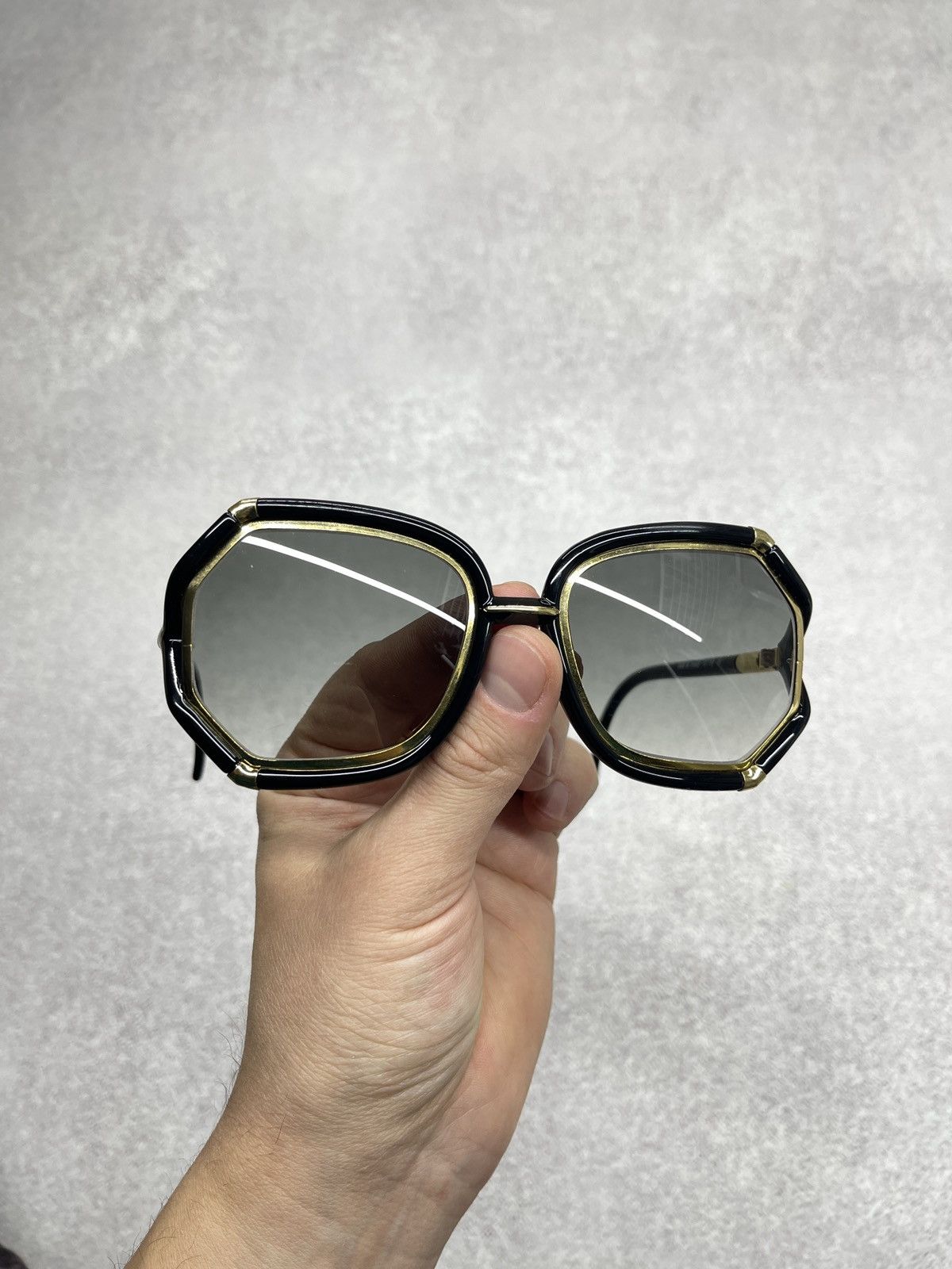 TED LAPIDUS Ted Lapidus Paris 1970 Black Gold Sunglasses Tom Ford Style Size ONE SIZE - 7 Thumbnail