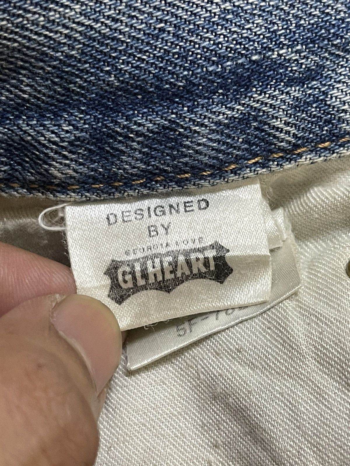 In The Attic Vintage Japanese Brand Mud Wash Faded Distress Loose Jeans Size US 33 - 9 Thumbnail