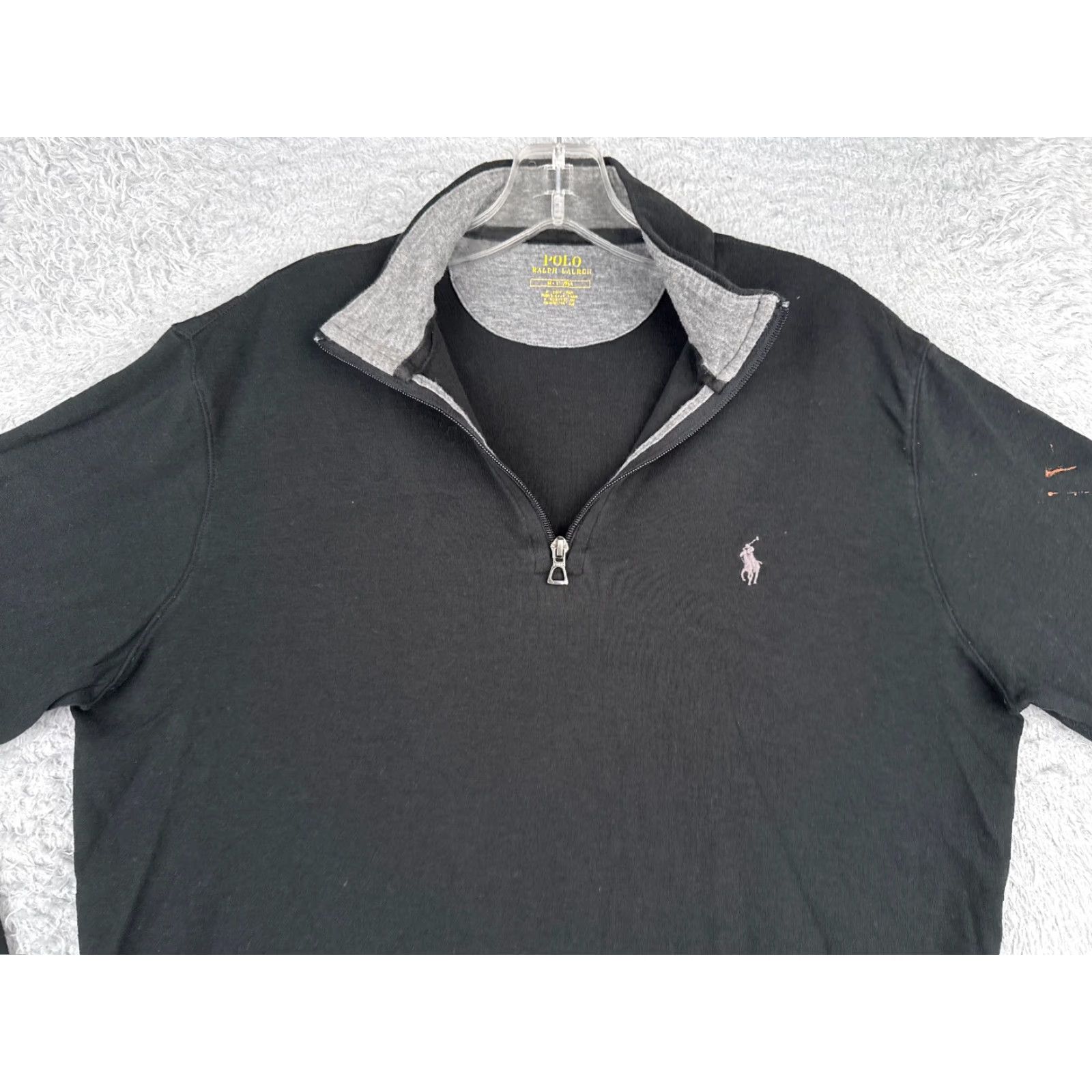 Ralph Lauren Ralph Lauren Sweater Adult Medium Black Knit 1/4 Zip Mock Neck Long Sleeve Polo Golf Sports American Mens Size US M / EU 48-50 / 2 - 4 Thumbnail