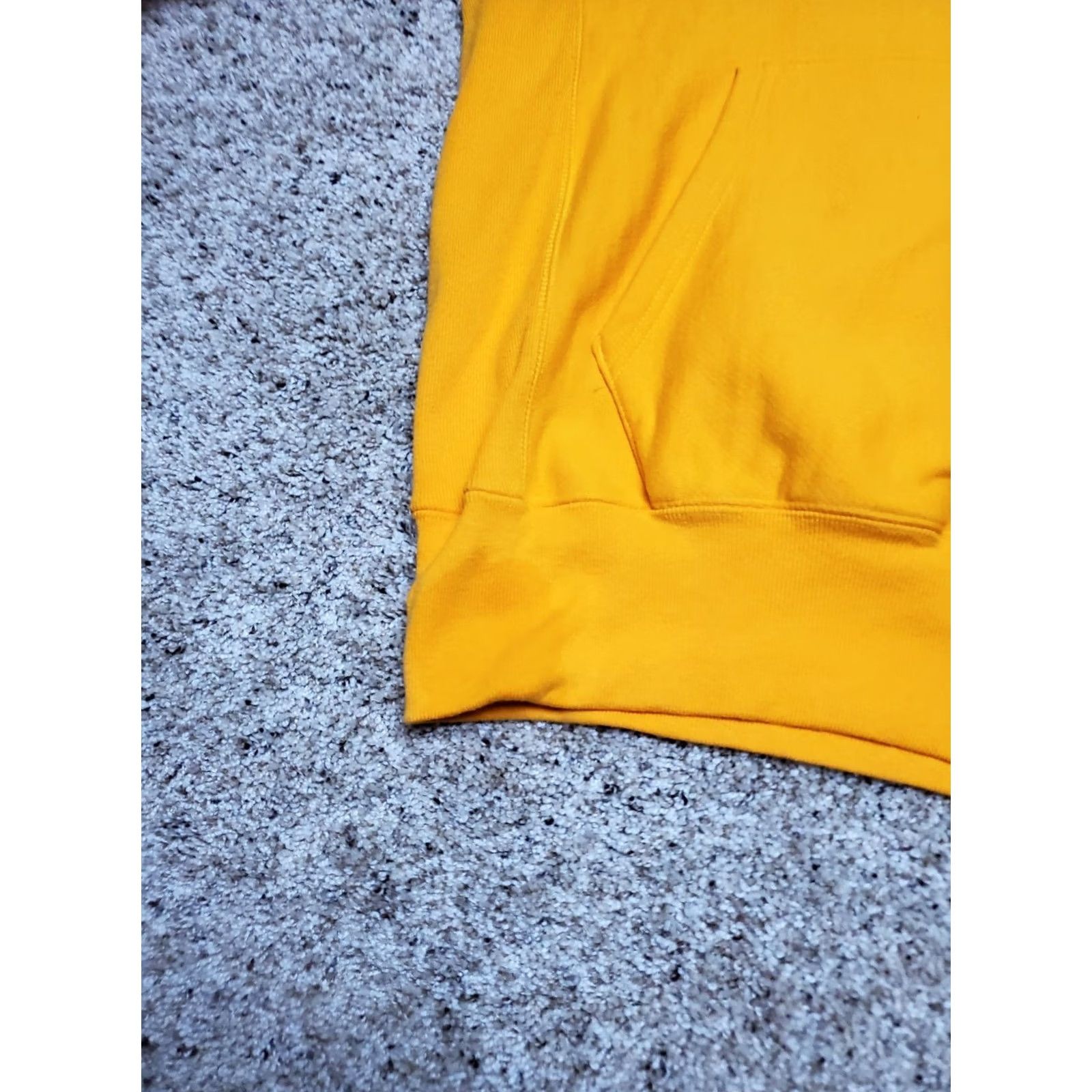Champion Champion Hoodie Men's M Yellow Long Sleeve Pullover Spell Out Reverse Weave Athletic Heavyweight Streetwear Size US M / EU 48-50 / 2 - 5 Thumbnail