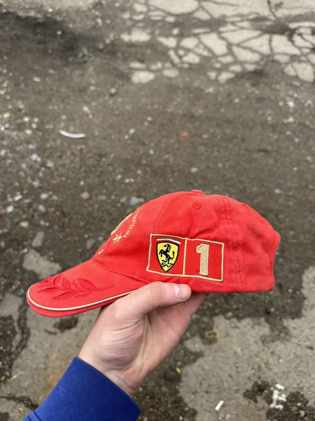 Ferrari Vintage Ferrari Cap Formula 1 Michael Schumacher Y2K Style Size ONE SIZE - 3 Thumbnail