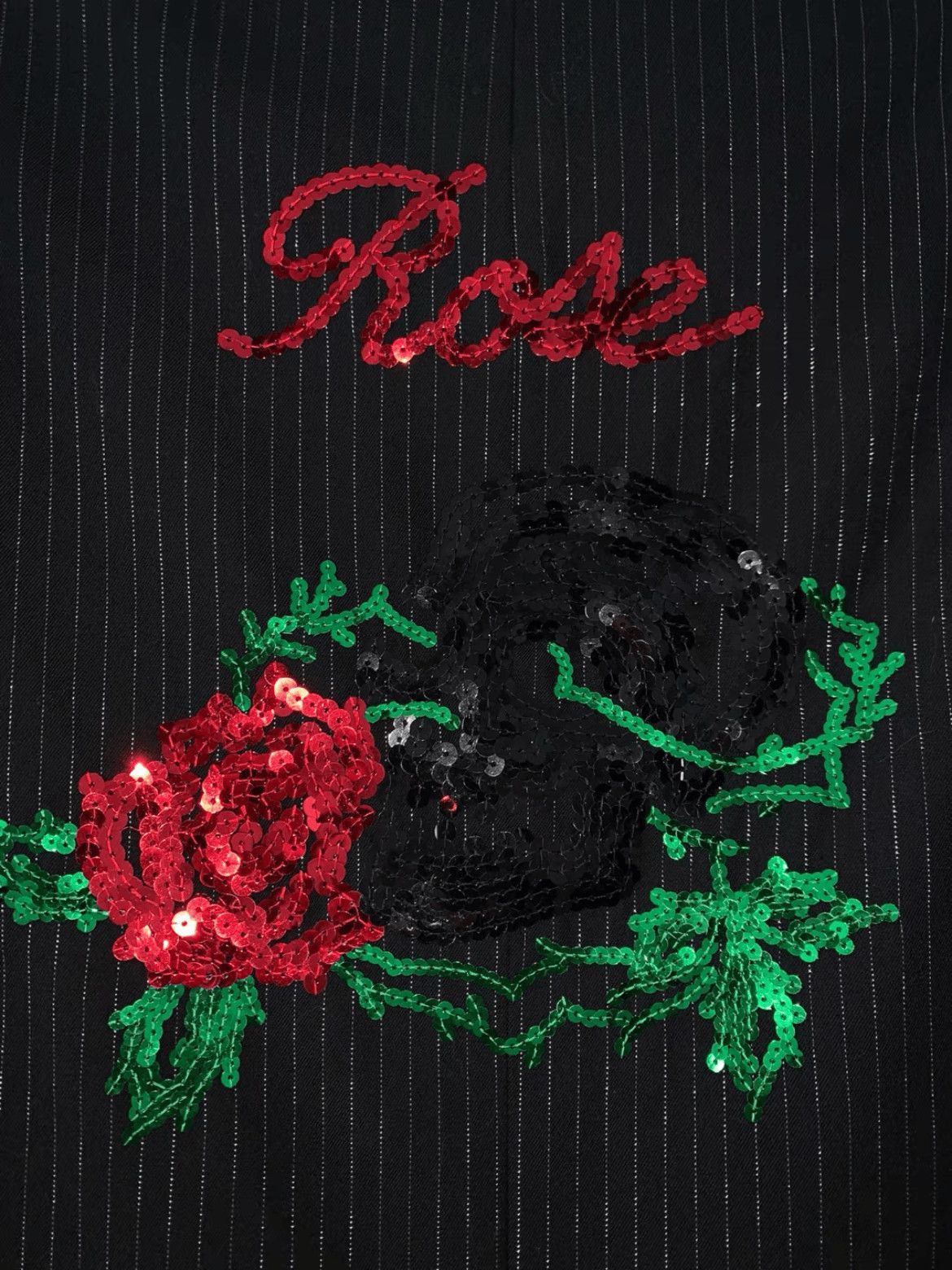 Number (N)ine Sz 4 Number Nine 06SS Rose Patch Stripe Jacket-2508 Size US XL / EU 56 / 4 - 5 Thumbnail