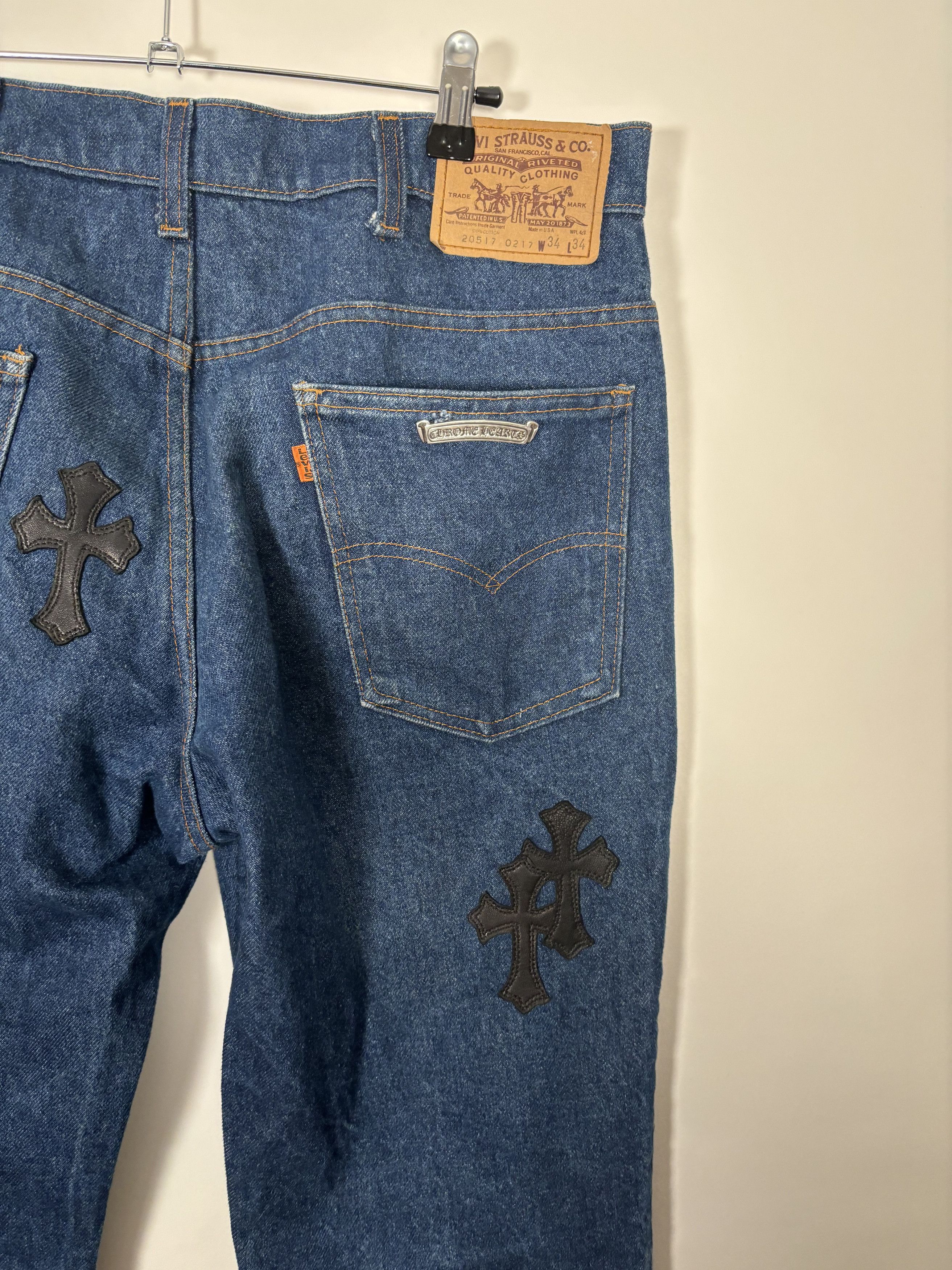 Chrome Hearts 🚭 CLASSIC GRAIL 🚭 CHROME HEARTS VINTAGE PATCHED LEVI’S Size US 33 - 13 Thumbnail