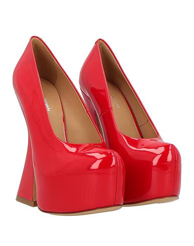 Maison Margiela oc11z1225 Patent Leather Platform Pumps in Red Size US 9 / IT 39 - 2 Thumbnail
