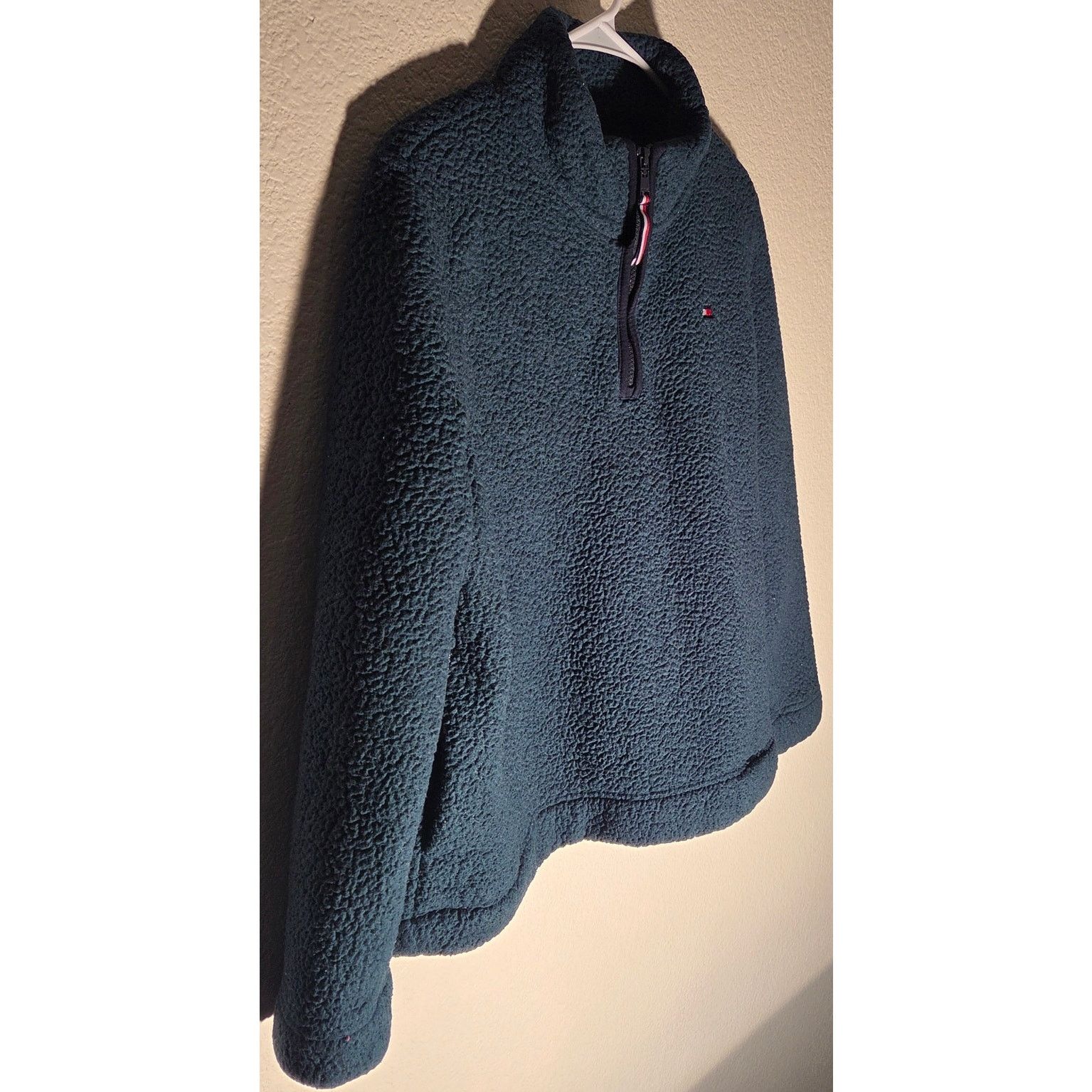 Tommy Hilfiger Tommy Hilfiger Green Fleece Quarter Zip - Women's Large Size L / US 10 / IT 46 - 4 Thumbnail