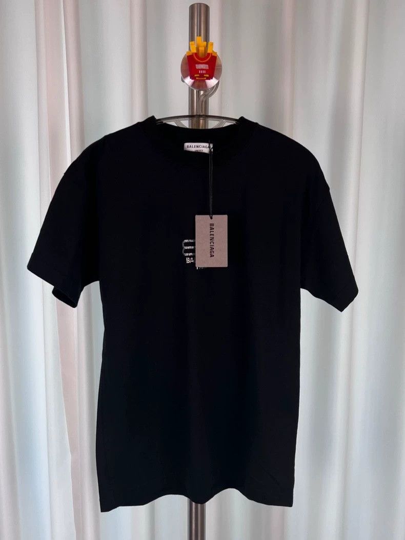 Balenciaga Balenciaga Black rhinestone BB lock logo short sleeve Size US XS / EU 42 / 0 - 1 Thumbnail