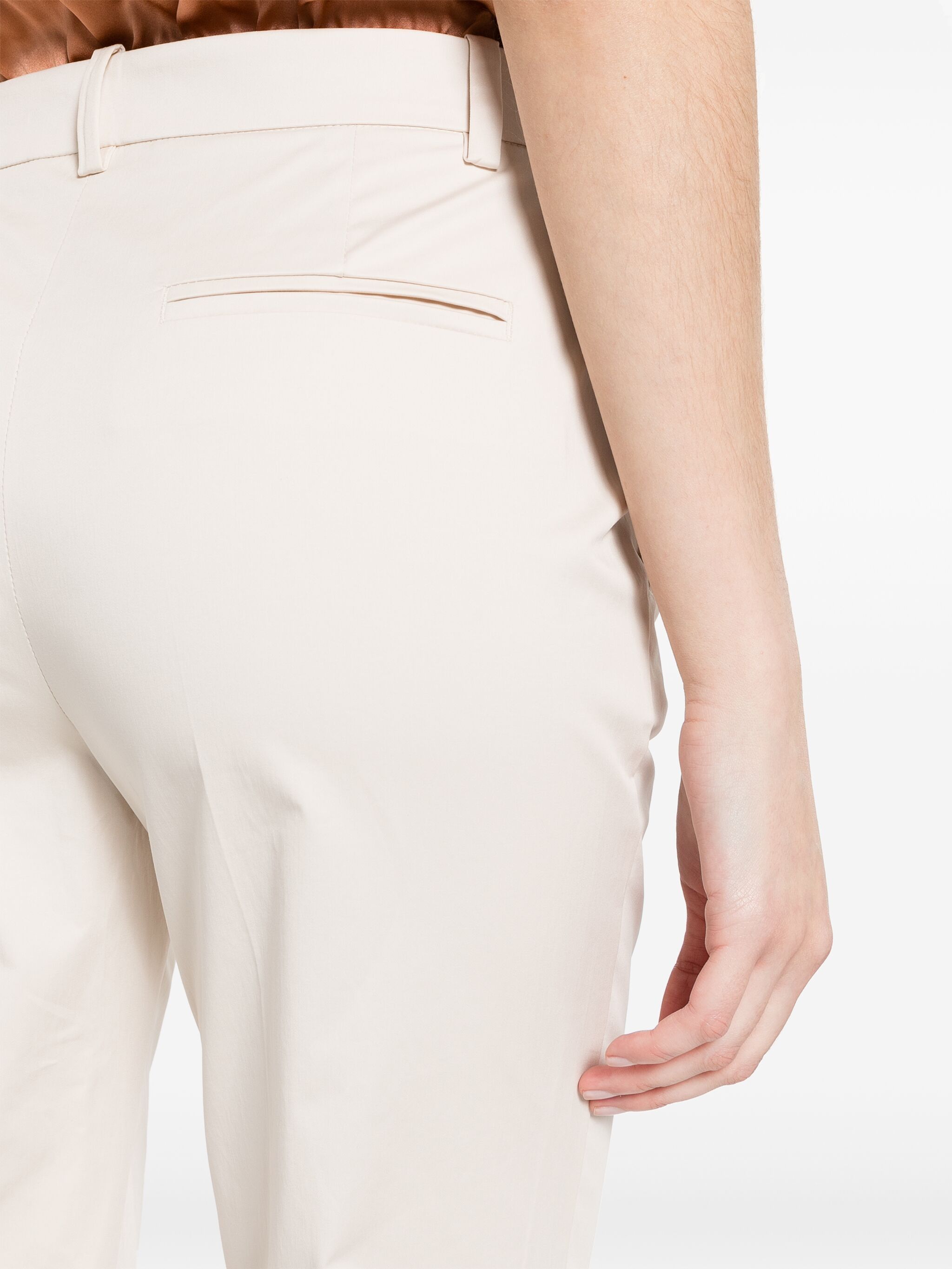 Pinko o1s22i1n0824 Bello Cigarette Pants in White Size 28" / US 6 / IT 42 - 5 Thumbnail