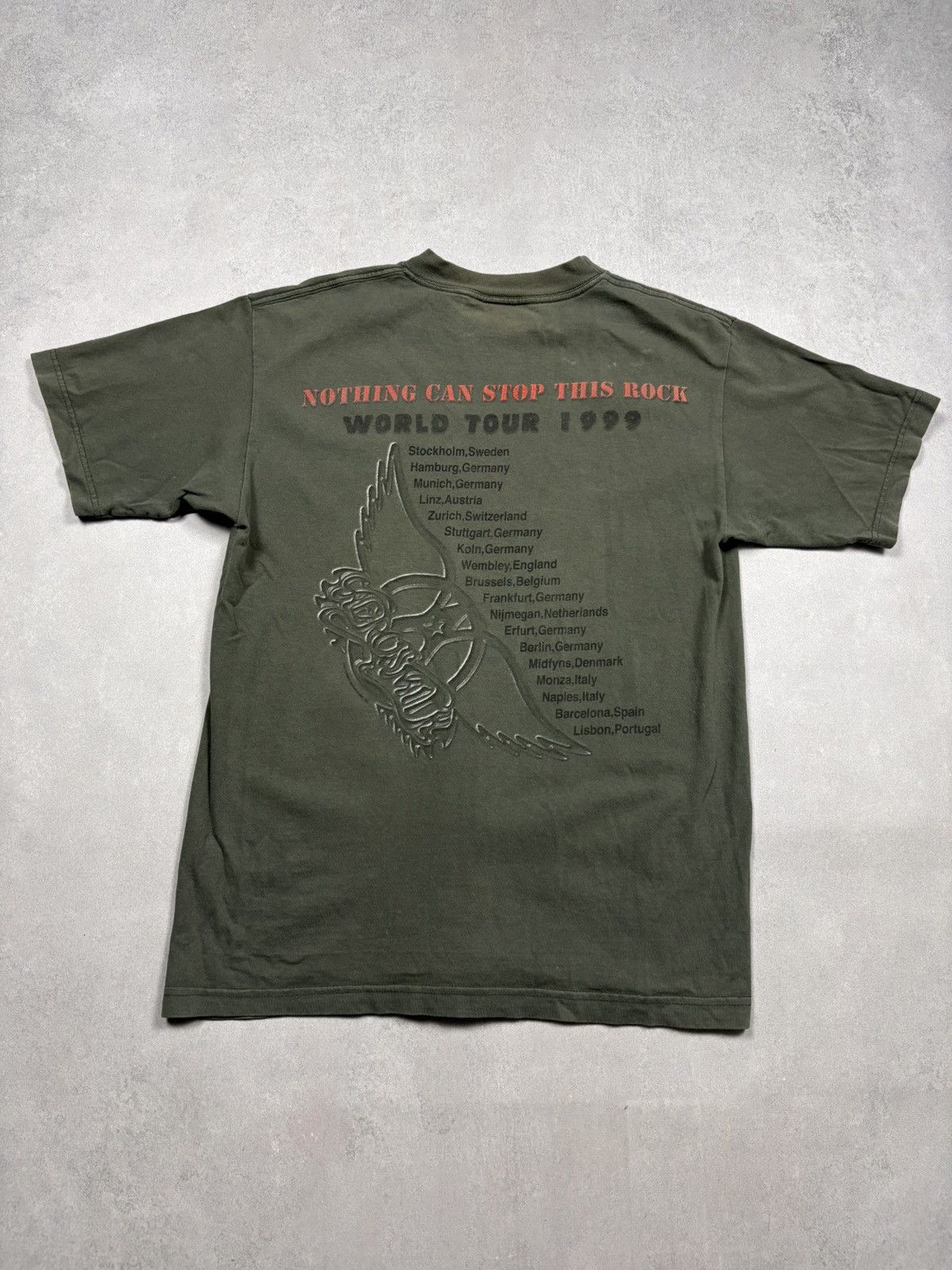 Band Tees Vintage 1999 Aerosmith Aero Force One World Tour Tee 90s USA Size US M / EU 48-50 / 2 - 2 Thumbnail