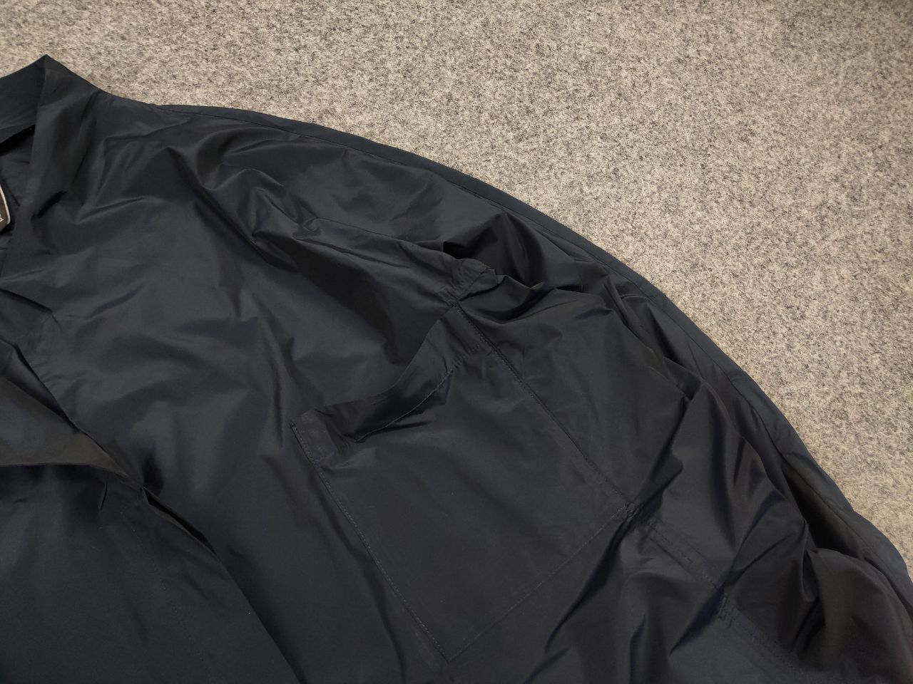 Vintage Peter O. Mahler Designer Asymmetrical Navy Jacket Minimalist Size L / US 10 / IT 46 - 7 Thumbnail