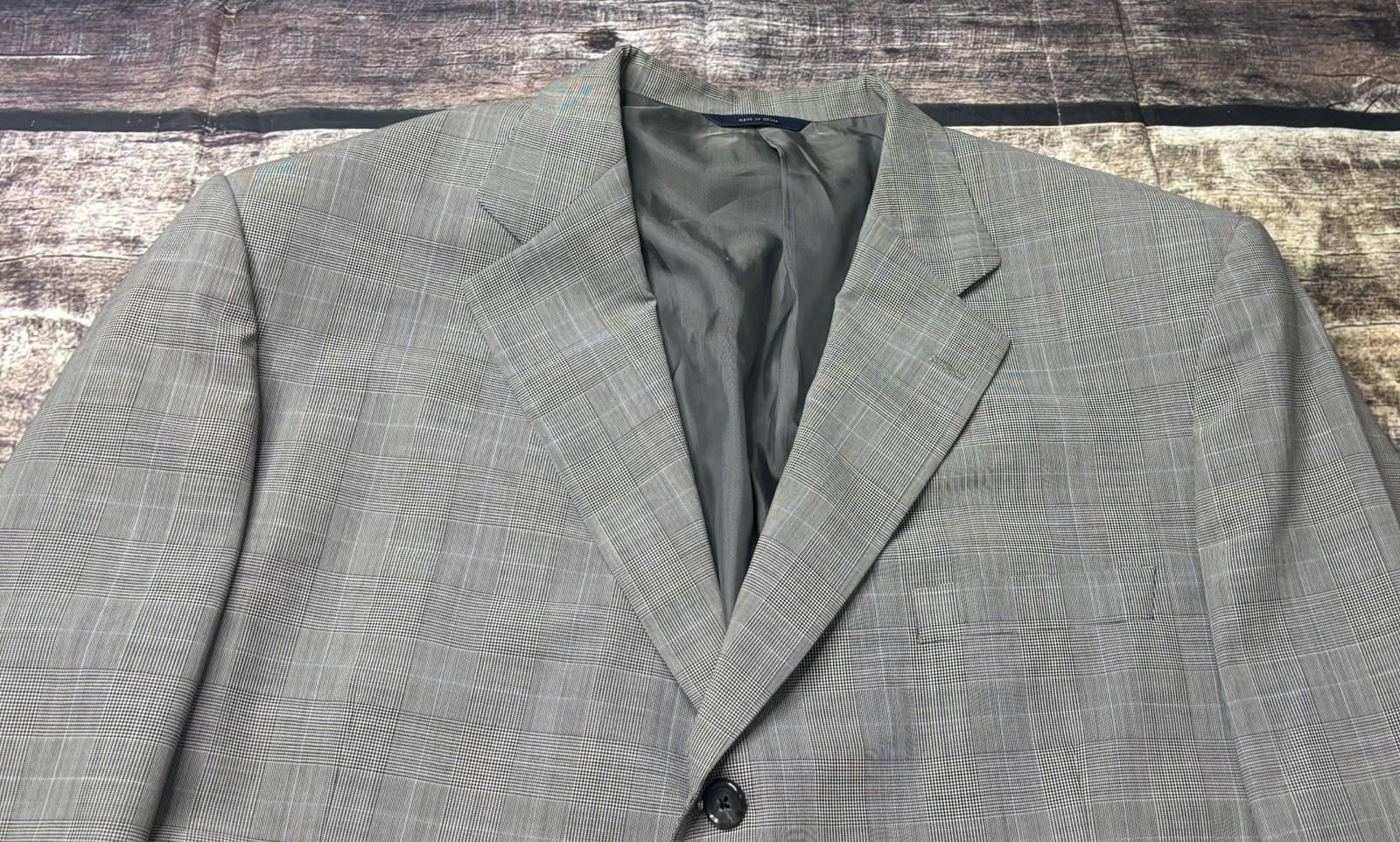 Brooks Brothers Brooks Brothers Blazer Jacket Mens 46 Brookscool Check Wool Size 46R - 4 Thumbnail