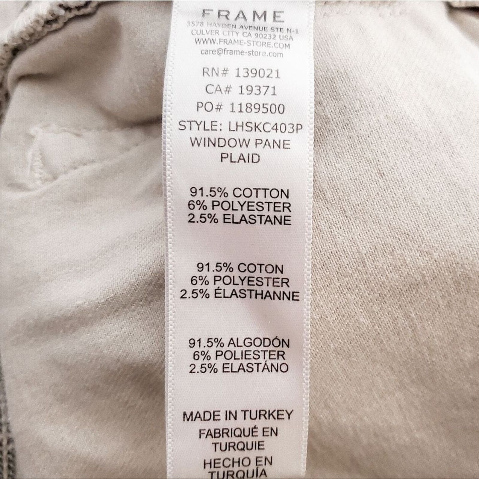Frame Frame Gray Le High Skinny Crop Window Pane Plaid Skinny Pant Size 28" / US 6 / IT 42 - 7 Thumbnail
