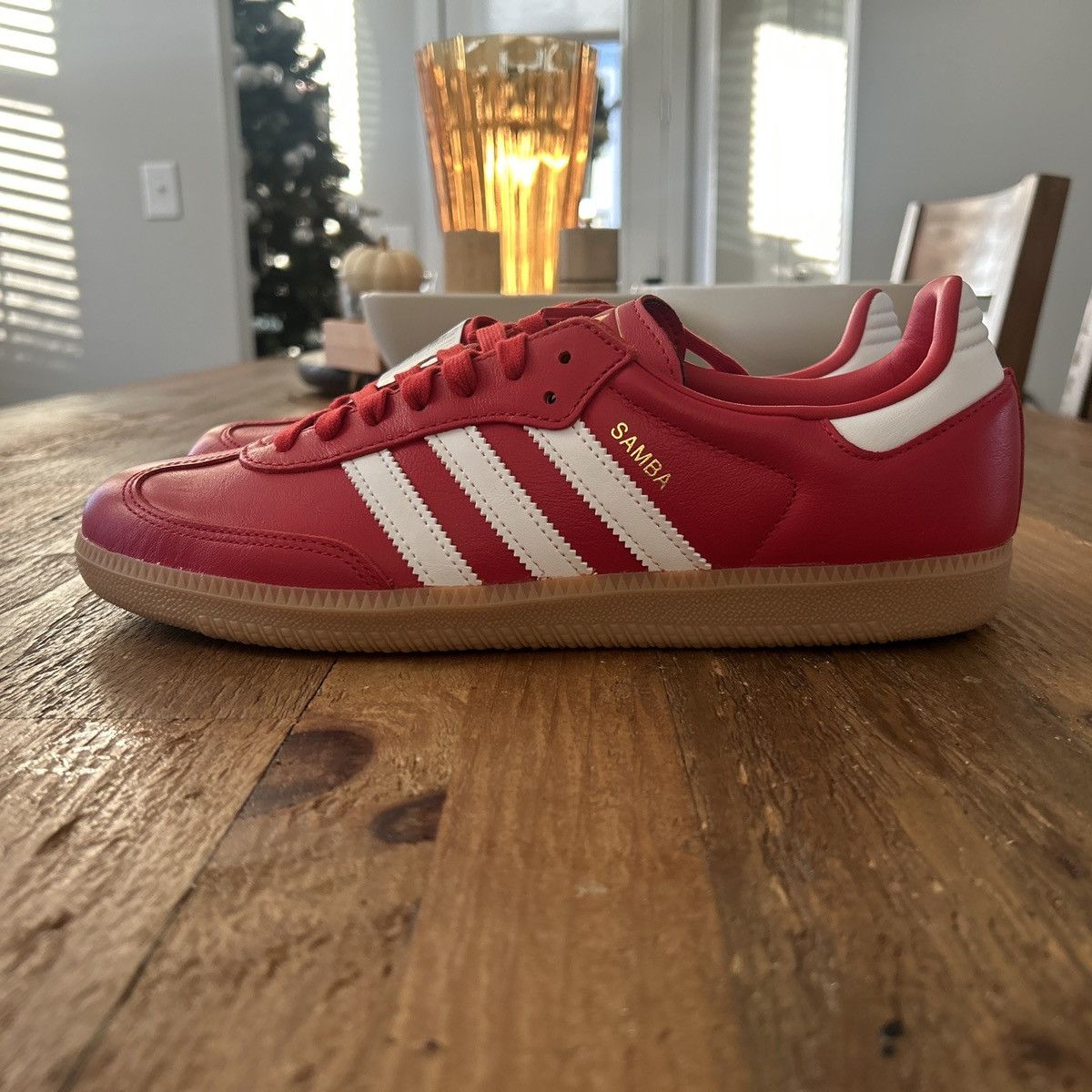 Adidas adidas Samba OG Better Scarlet Sneaker JR0881 Men’s 9.5 Size US 9.5 / EU 42-43 - 3 Thumbnail