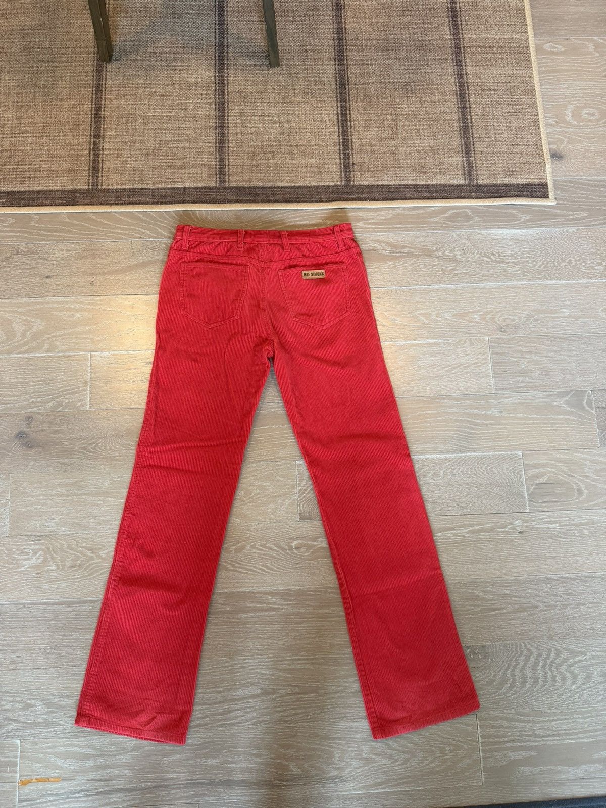 Raf Simons Raf Simons 03 Closer Flared Red Corduroy Pants Size US 30 / EU 46 - 5 Thumbnail