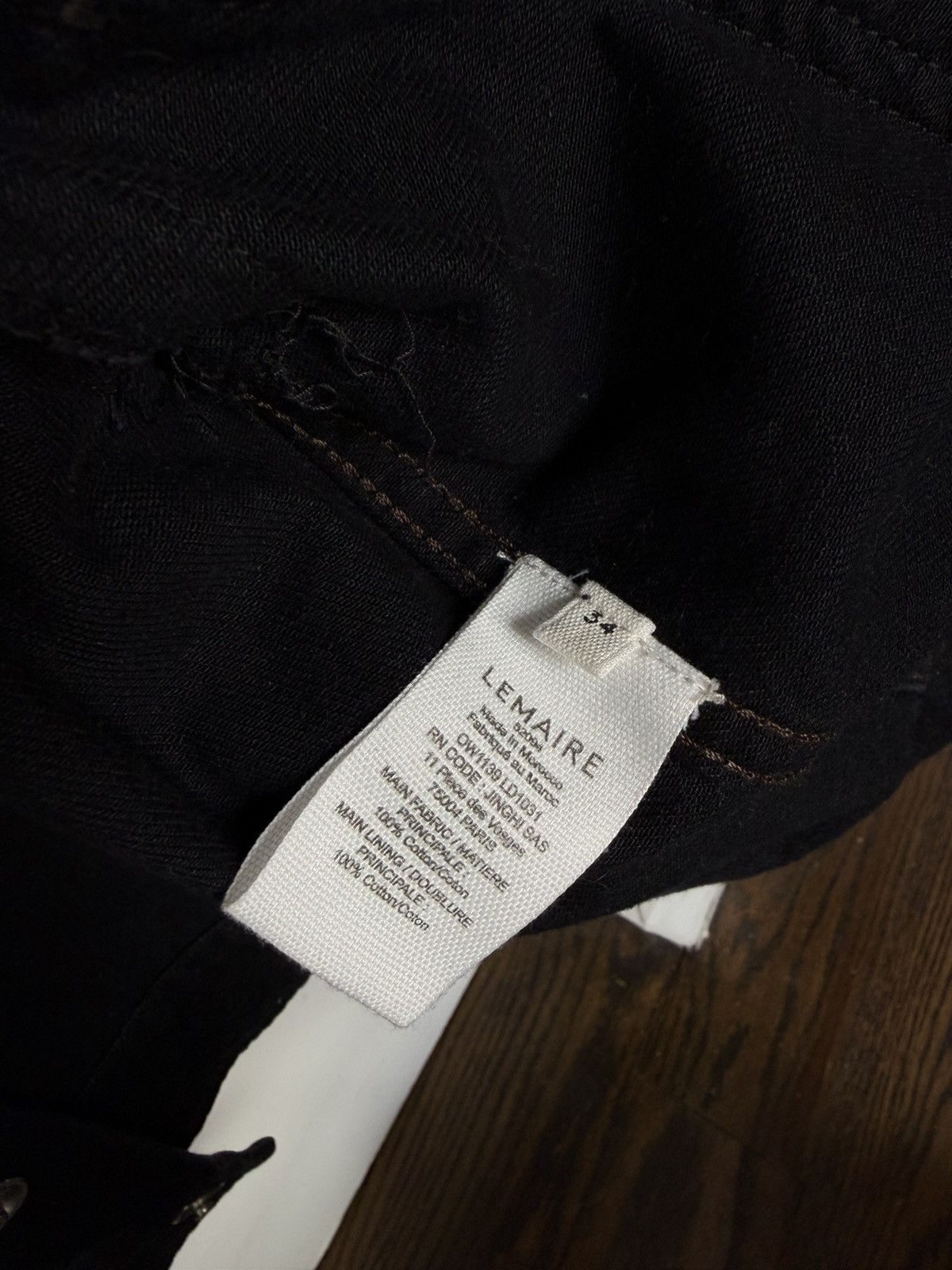 Lemaire Lemaire Black Denim Jacket Size XS / US 0-2 / IT 36-38 - 5 Thumbnail