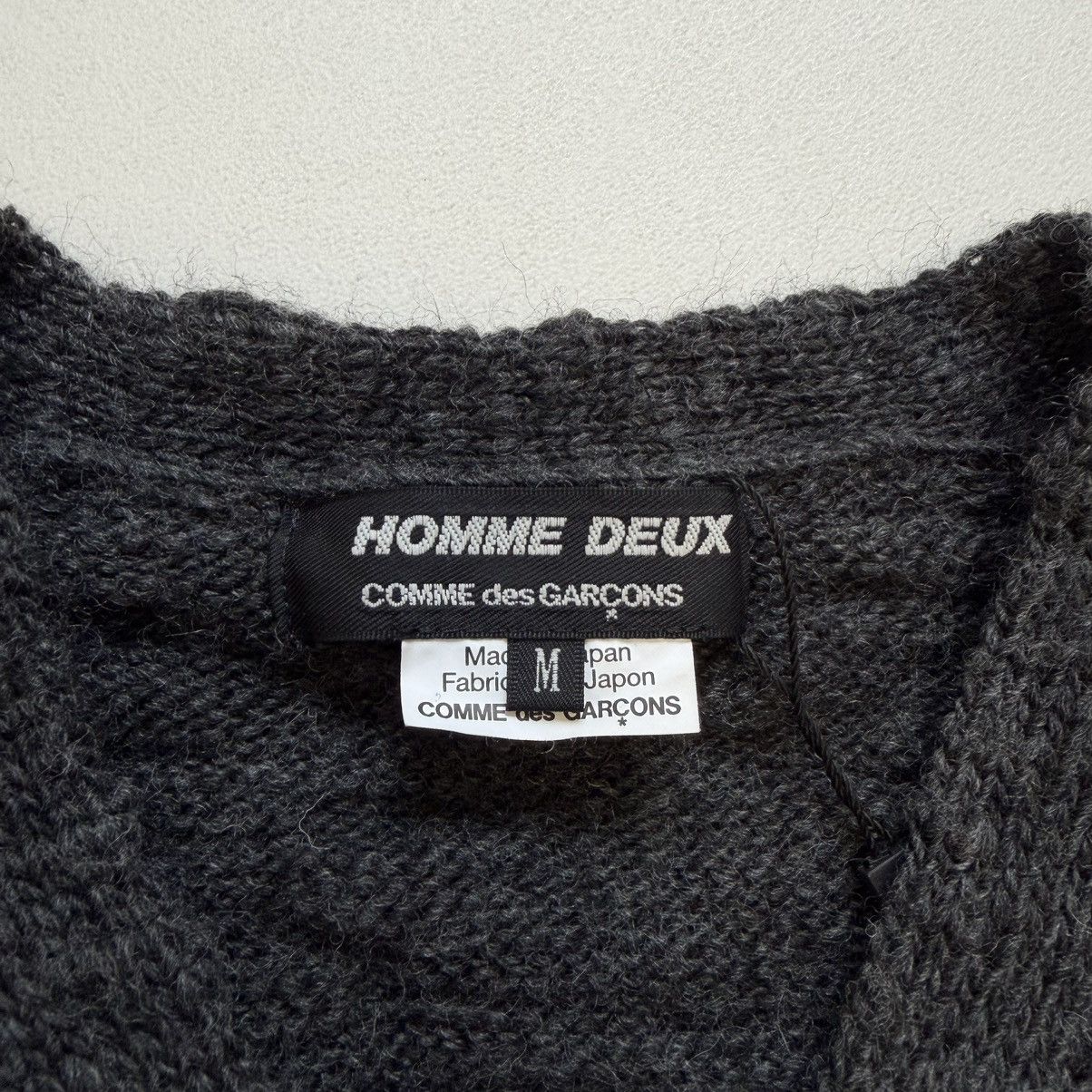 Comme des Garcons A/W 23 Brushed Dark Grey Wool Cardigan Size US M / EU 48-50 / 2 - 6 Thumbnail
