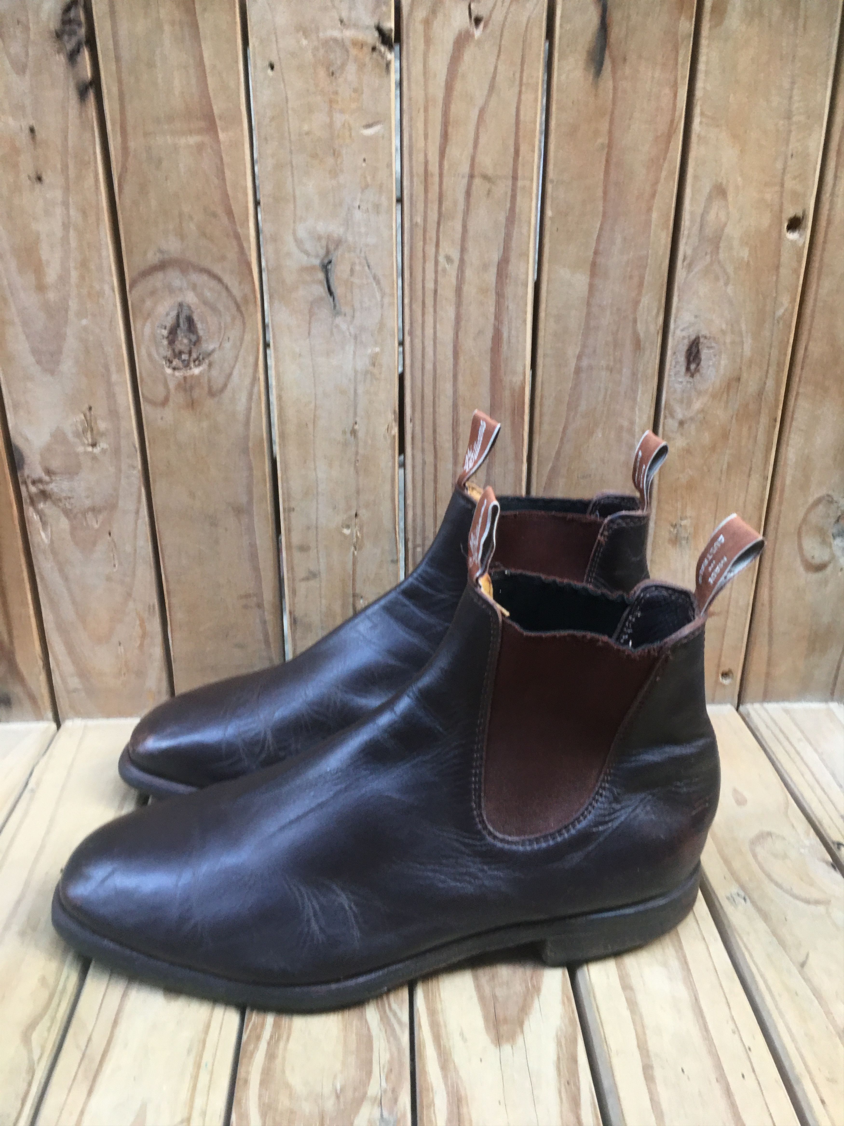 R.M. Williams RM Williams Brown Leather Boots Sz Uk 9.5 H USA 10.5 Size US 10.5 / EU 43-44 - 13 Thumbnail