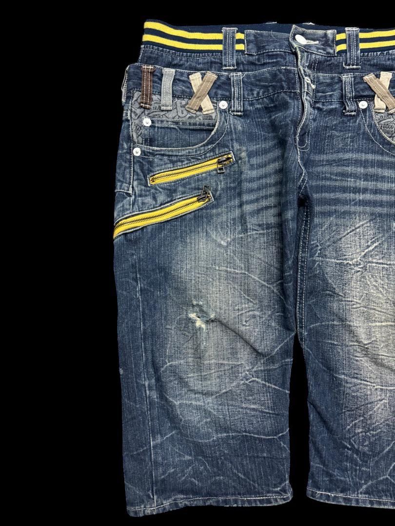 Vintage RARE Vintage Japanese Double Waist Mudwash Short Pants Sick Size US 32 / EU 48 - 4 Thumbnail