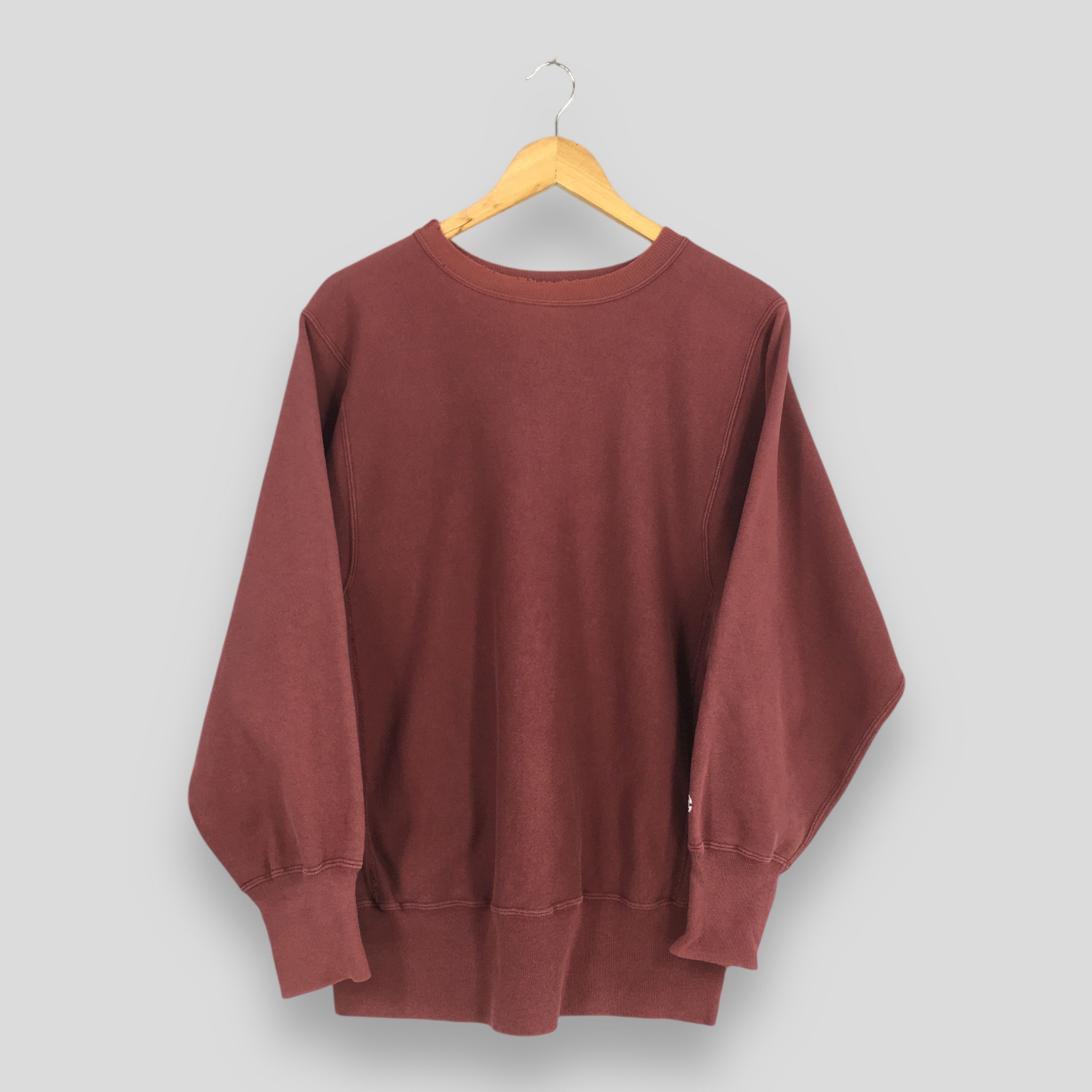 Champion × Vintage Vintage 1980s Champion Reverse Weave Red Sweatshirt Medium Size US M / EU 48-50 / 2 - 1 Thumbnail