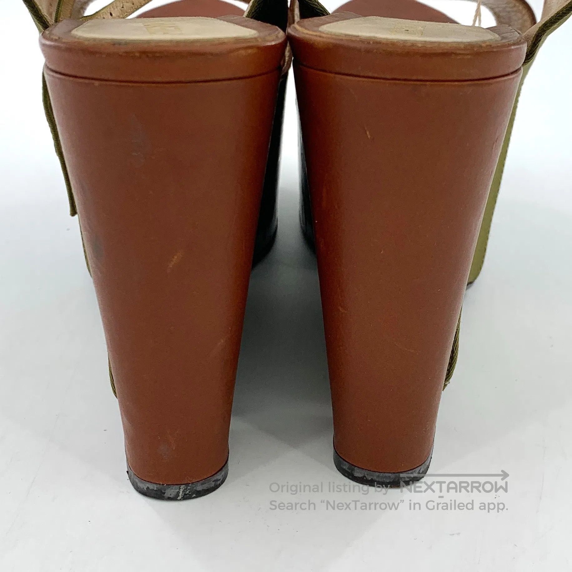 Fendi FENDI Colorful one-strap buckle design thick sole sandals| Size US 8.5 / IT 38.5 - 8 Thumbnail