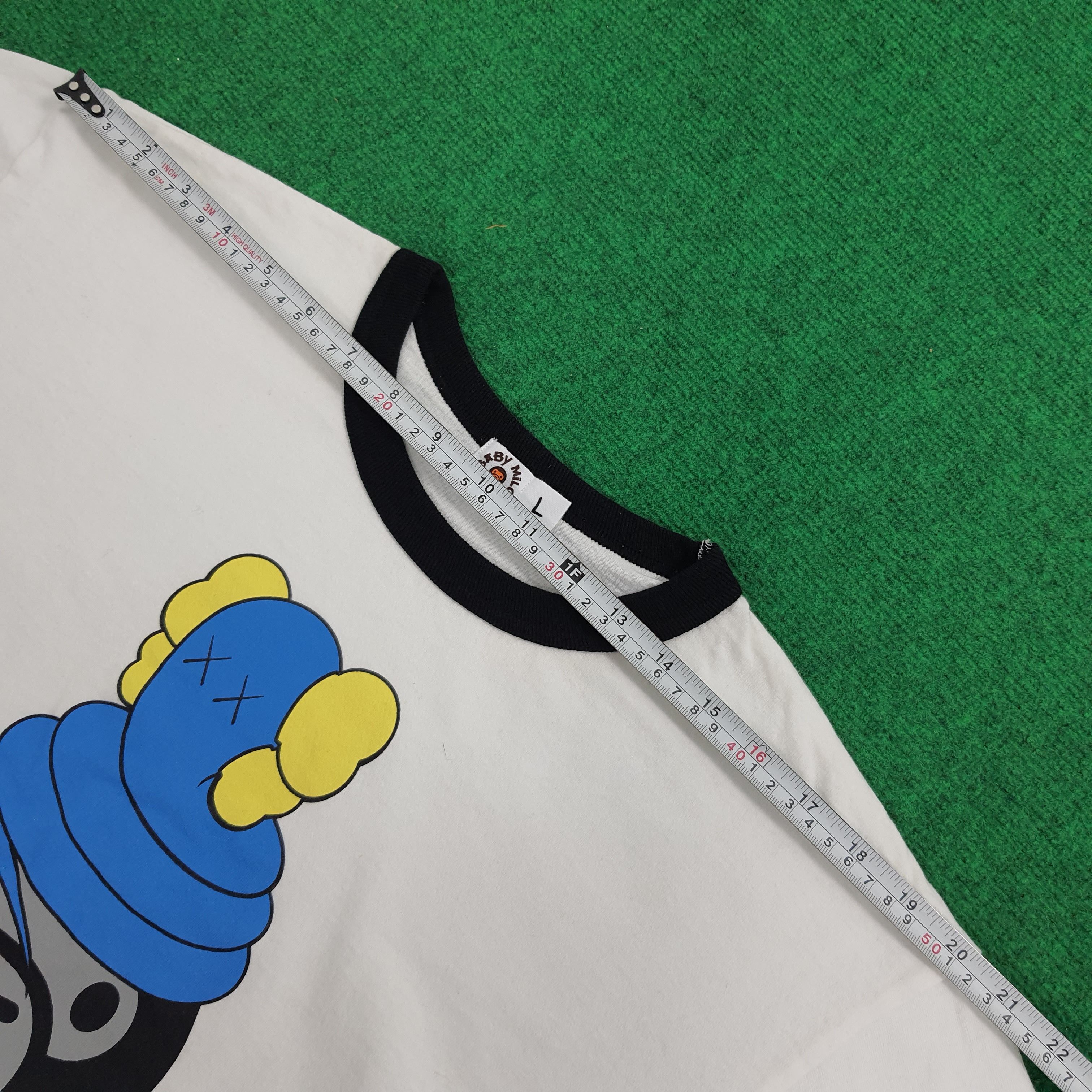 Bape x Kaws Baby Milo Ringer L/S Tee