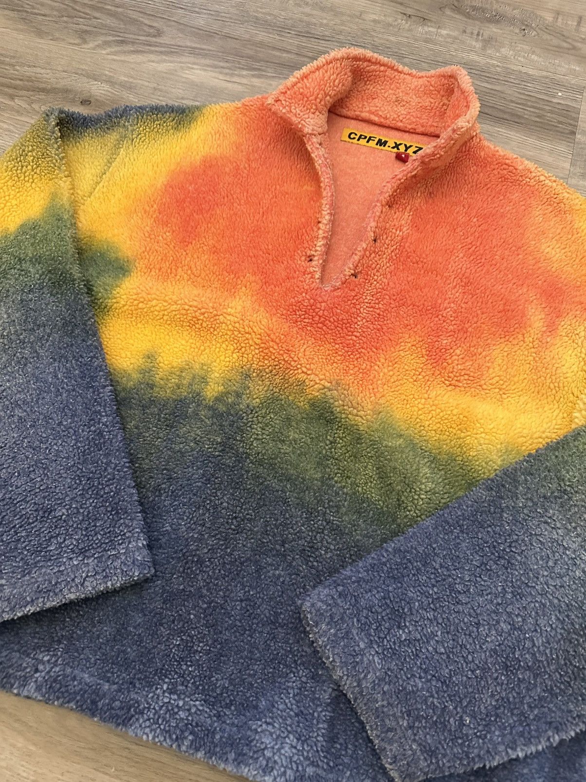 Cactus Plant Flea Market CPFM Rave Cowboy Fleece Pullover Rainbow Multi Color Size US XL / EU 56 / 4 - 3 Thumbnail