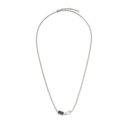 o1loc1c0824 Size: OS / Baguette Necklace in Silver