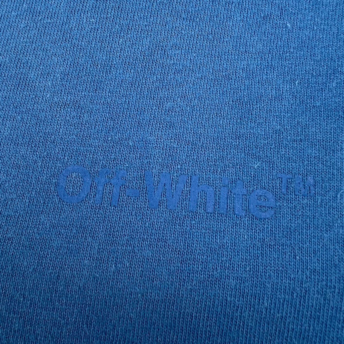 Off-White Off-White Rubber Diagonal Blue T Shirt Size US S / EU 44-46 / 1 - 4 Thumbnail
