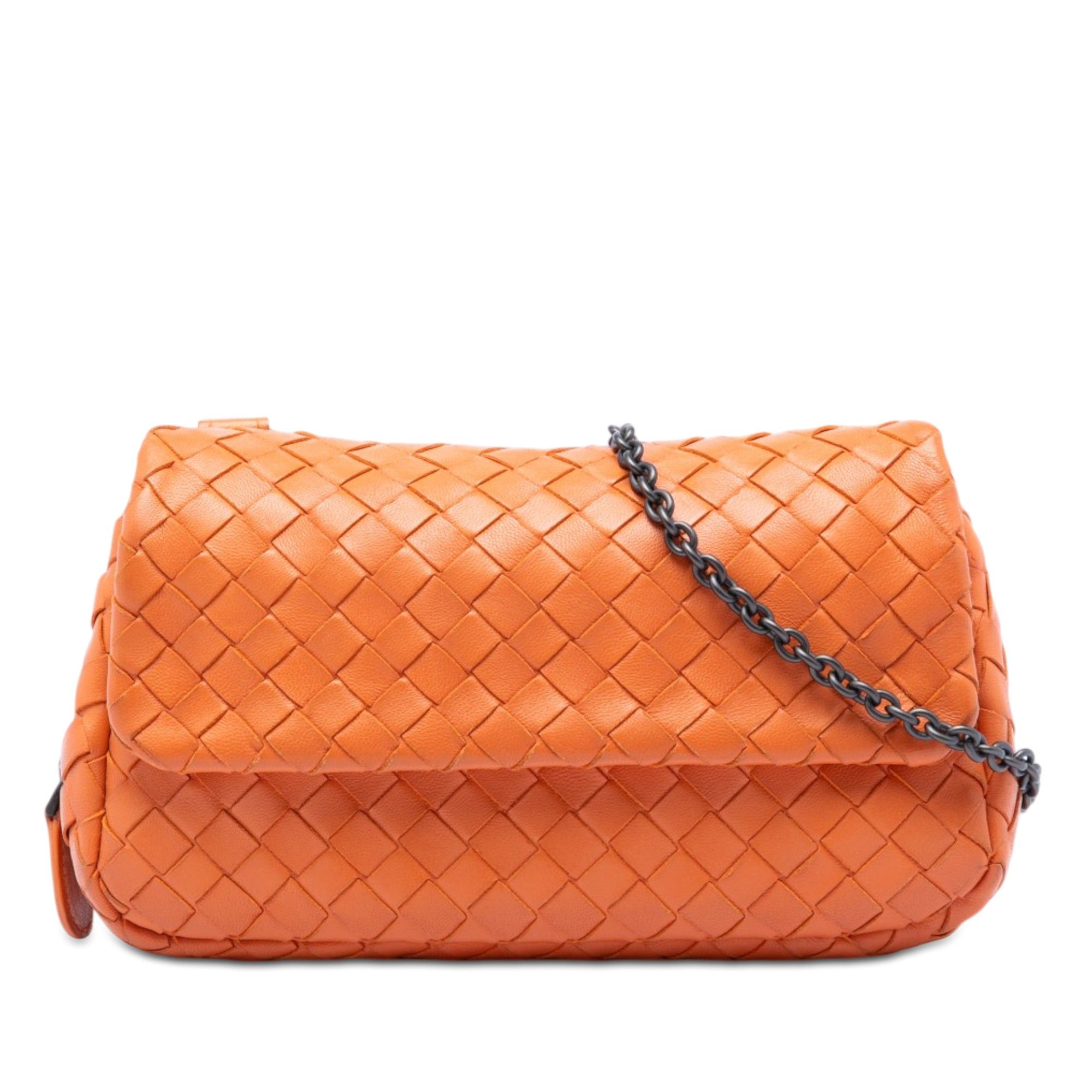 Bottega Veneta Mini Nappa Intrecciato Expandable Chain Flap Crossbody Size ONE SIZE - 1 Thumbnail
