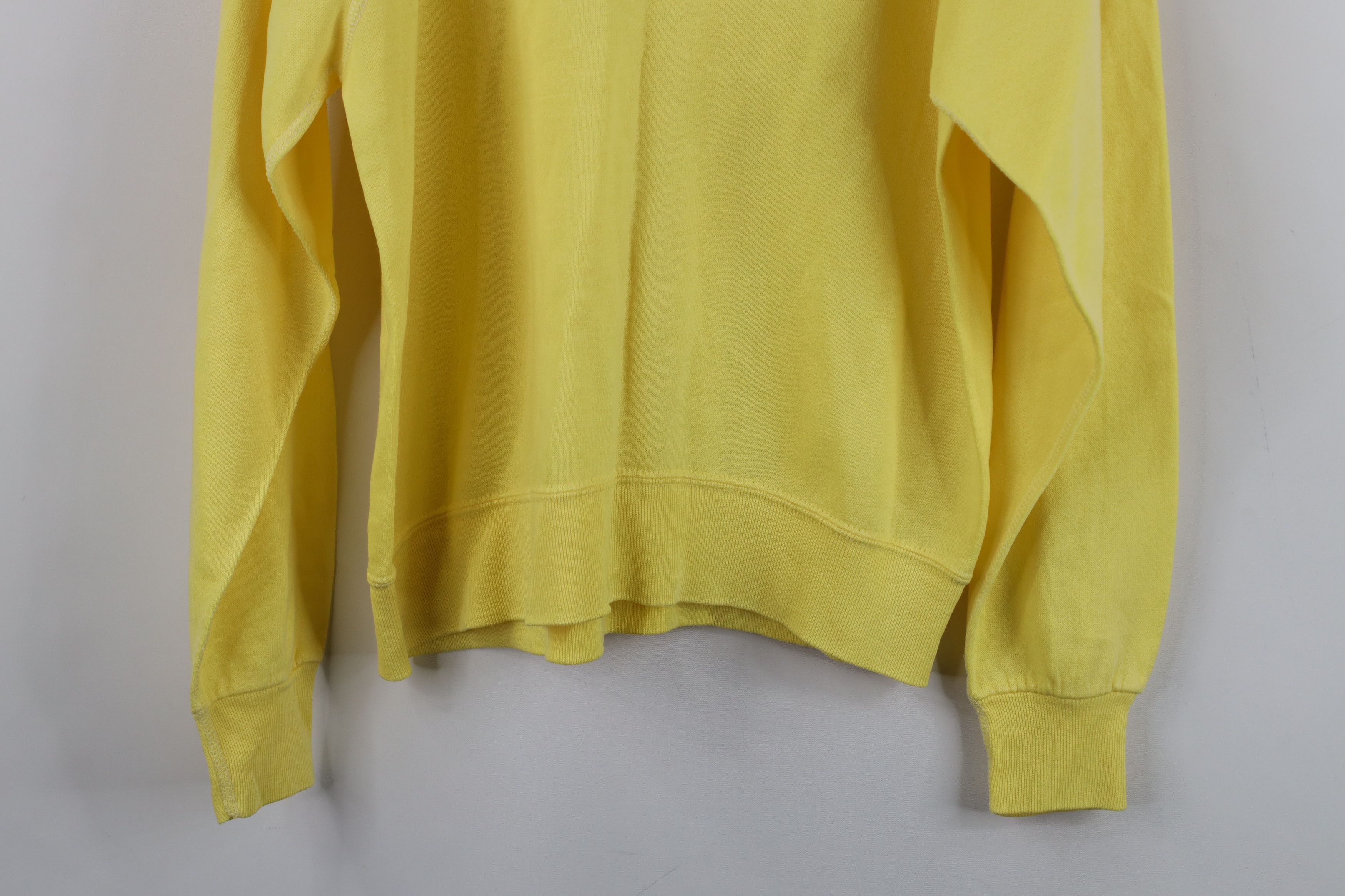 Vintage Vintage 70s Streetwear Thin Raglan Sweatshirt Yellow USA Size M / US 6-8 / IT 42-44 - 12 Thumbnail