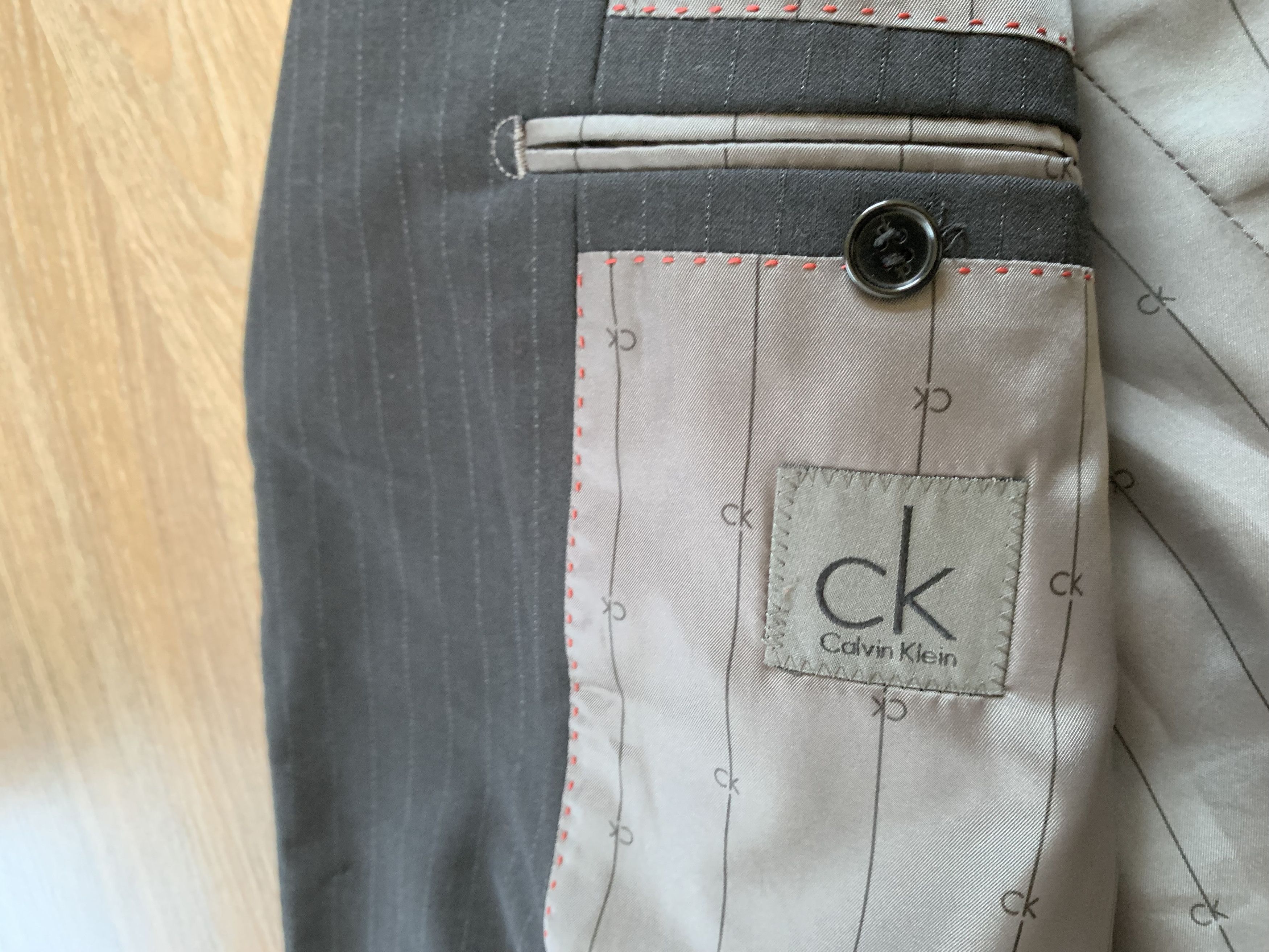 Calvin Klein × Vintage Calvin Klein Classic Wool Blazer Jacket 54 Size 54R - 6 Thumbnail