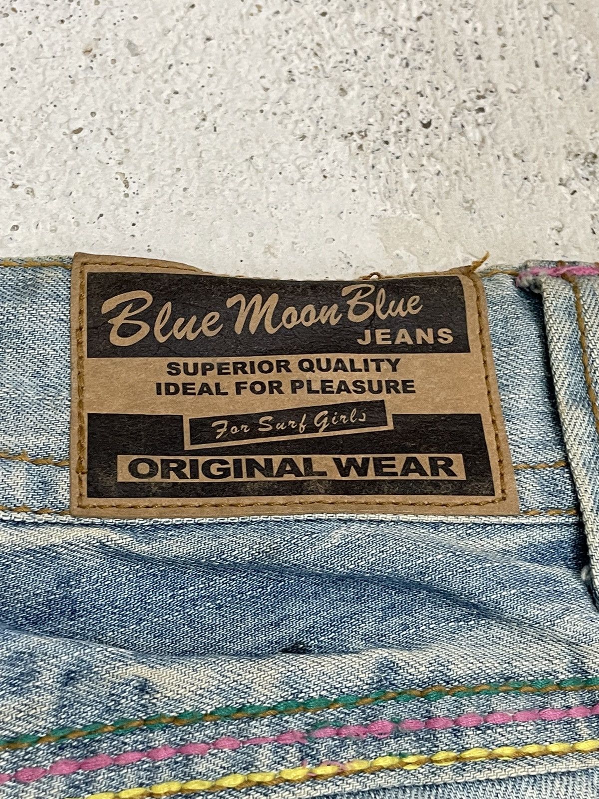 Hysteric Glamour Vintage Blue Moon Blue Girl Embroidery Clone Devgru Style Size 26" / US 2 / IT 38 - 17 Thumbnail