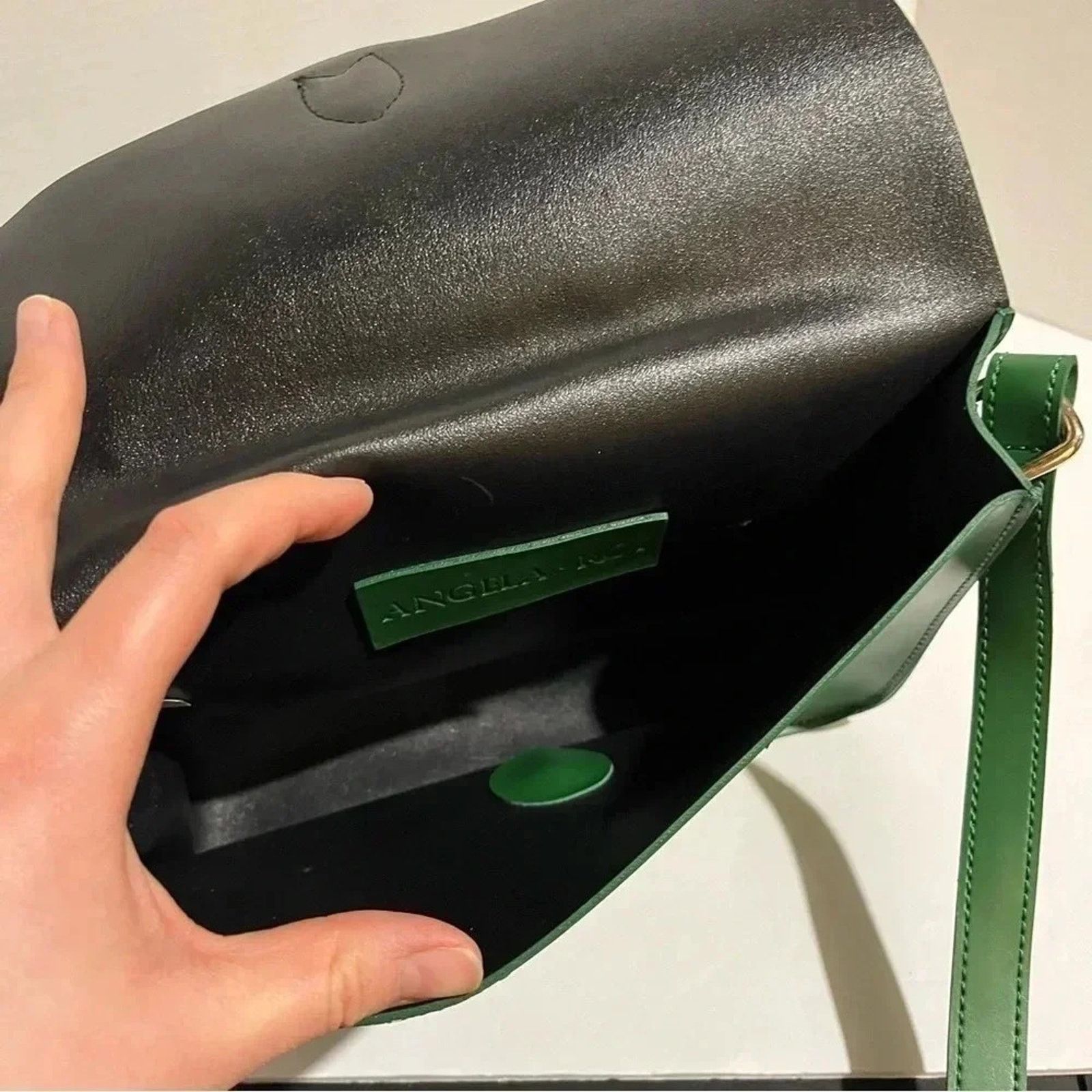 Other Angela Roi Green Crossbody Shoulder Handbag Flap Messenger Size ONE SIZE - 5 Thumbnail
