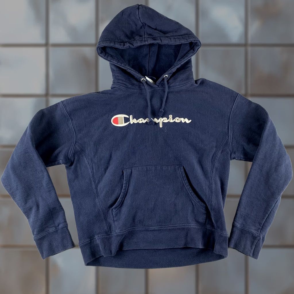 Champion CHAMPION REVERSE WEAVE HOODIE WOMENS MEDIUM BLUE PULLOVER Size M / US 6-8 / IT 42-44 - 1 Thumbnail
