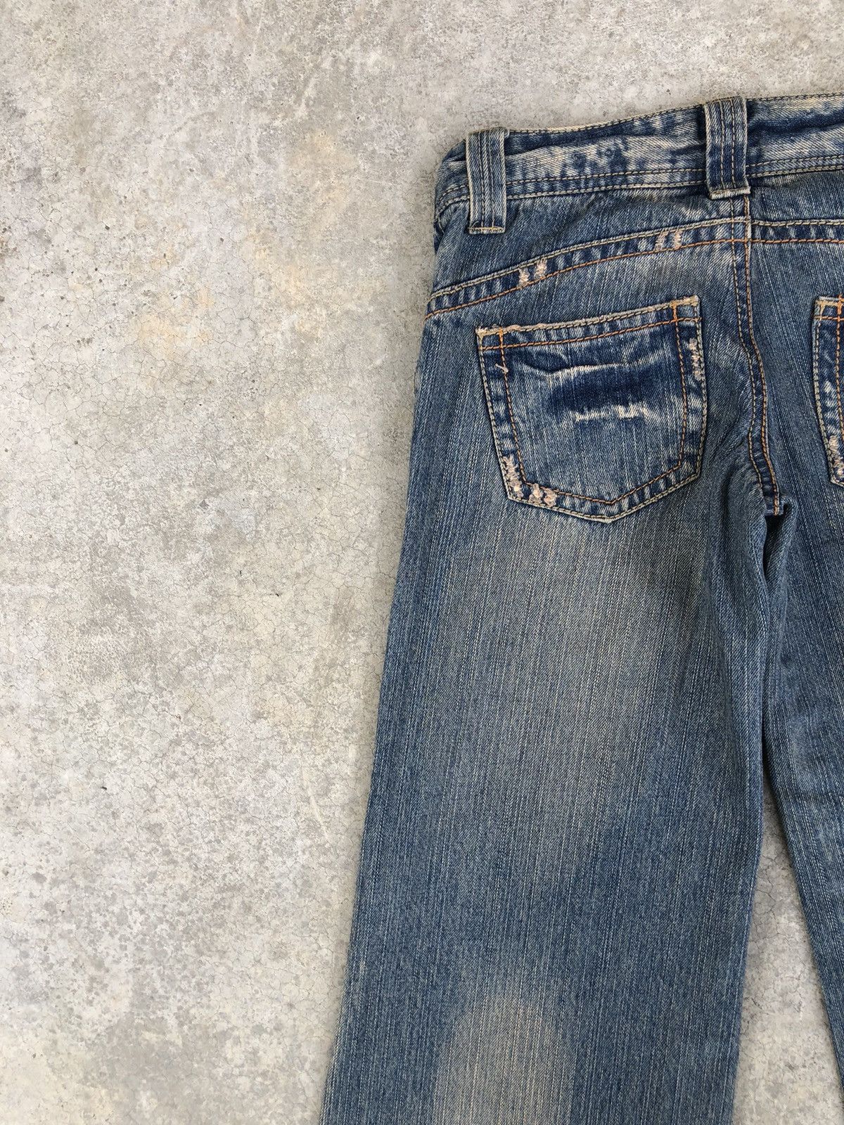 Japanese Brand × Le Grande Bleu (L.G.B.) Flared Jeans Jouer Aux Distressed Jeans Size US 27 - 9 Thumbnail