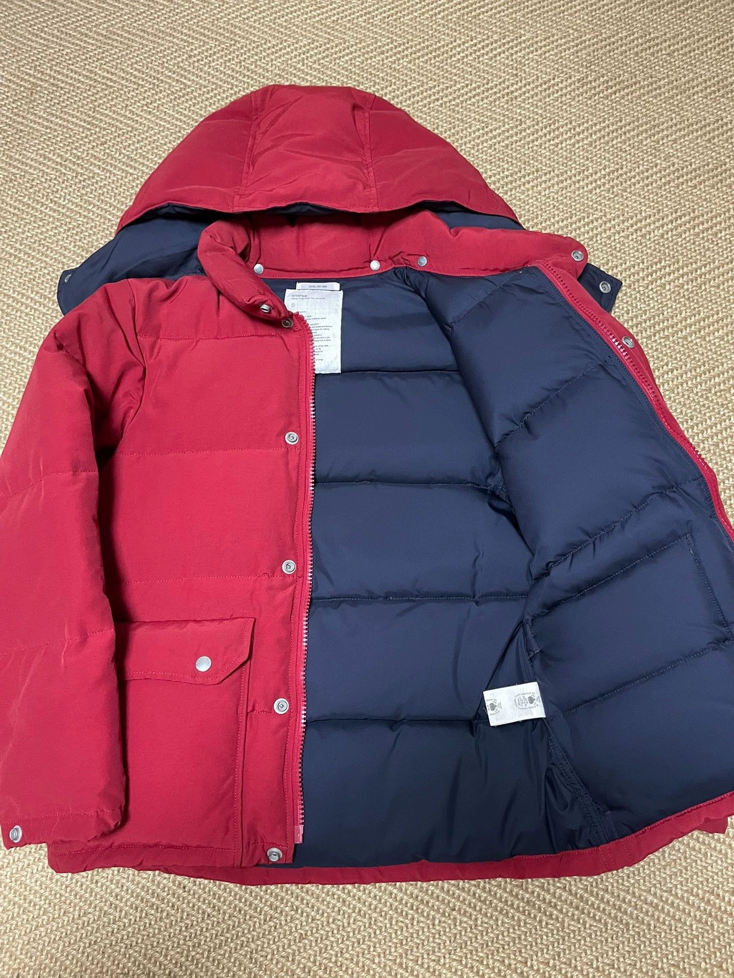 Wtaps WTAPS 60/40 Brick Red Vintage Down Jacket S Size US S / EU 44-46 / 1 - 2 Thumbnail