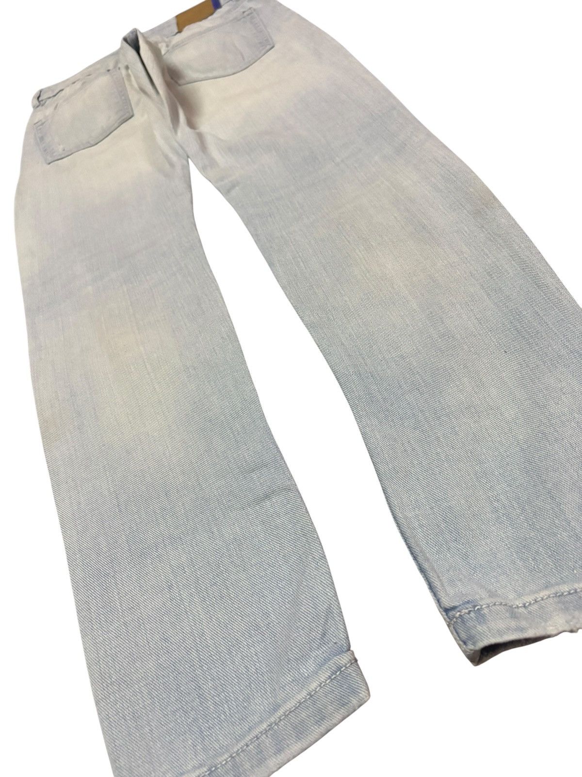 Bershka Vtg Bershka Blue Washed Distressed Jeans Size 28" / US 6 / IT 42 - 6 Thumbnail