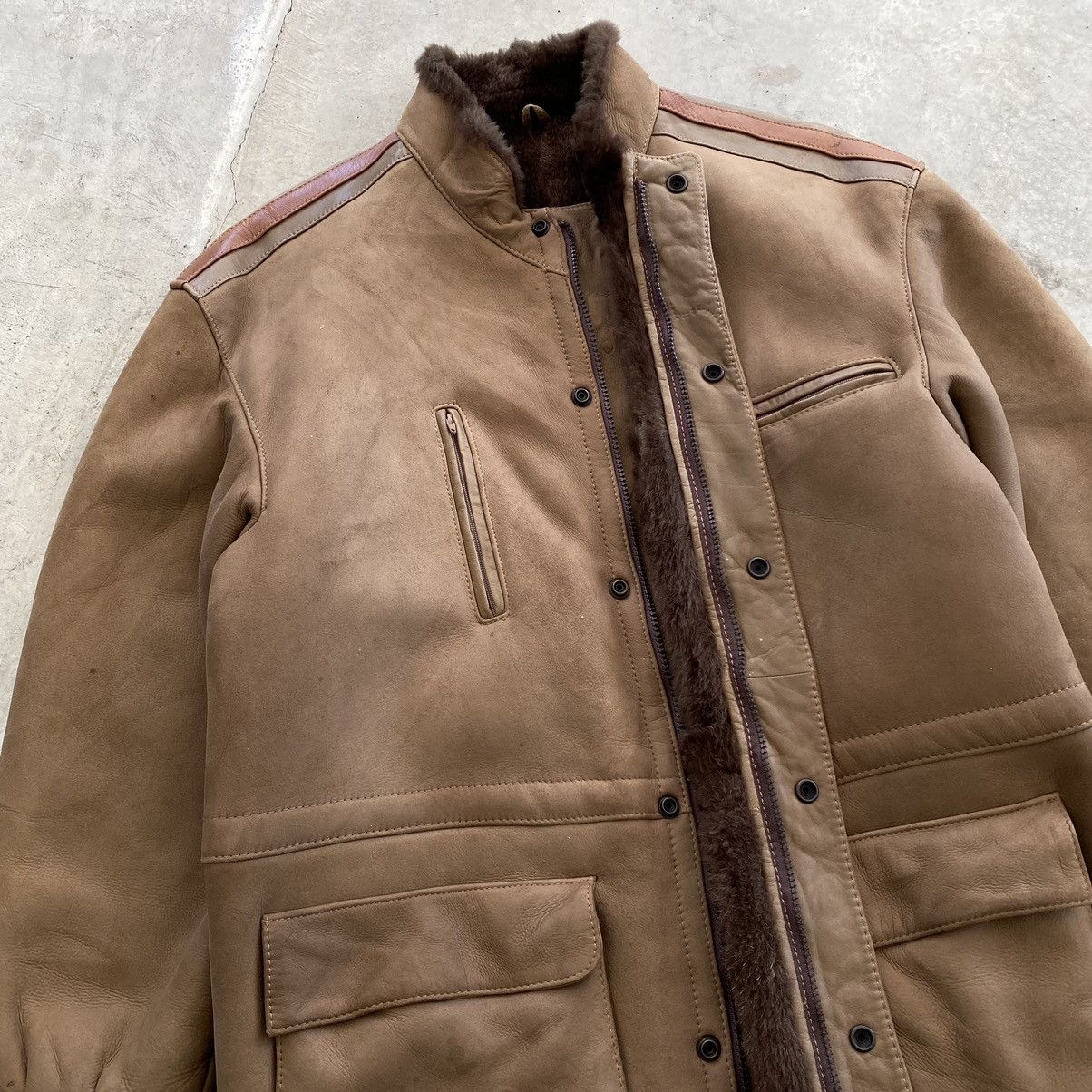 Other Artesania De La Piel Sheepskin Zipper Coat Jacket Size US M / EU 48-50 / 2 - 6 Thumbnail