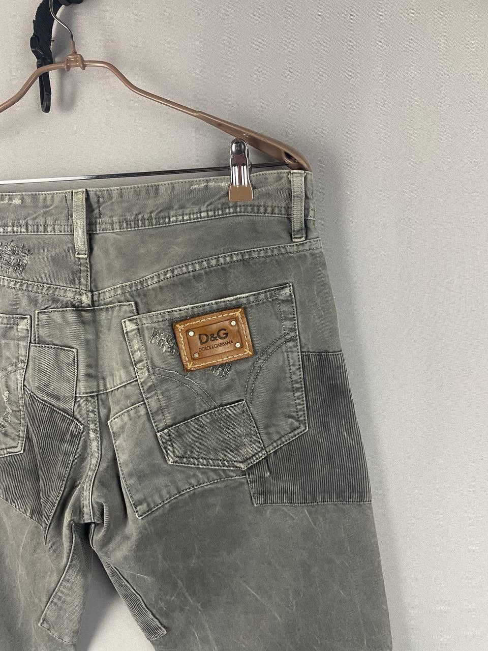Dolce & Gabbana Dolce&Gabbana Grey Cargo Pants Denim y2k Size US 36 / EU 52 - 14 Thumbnail