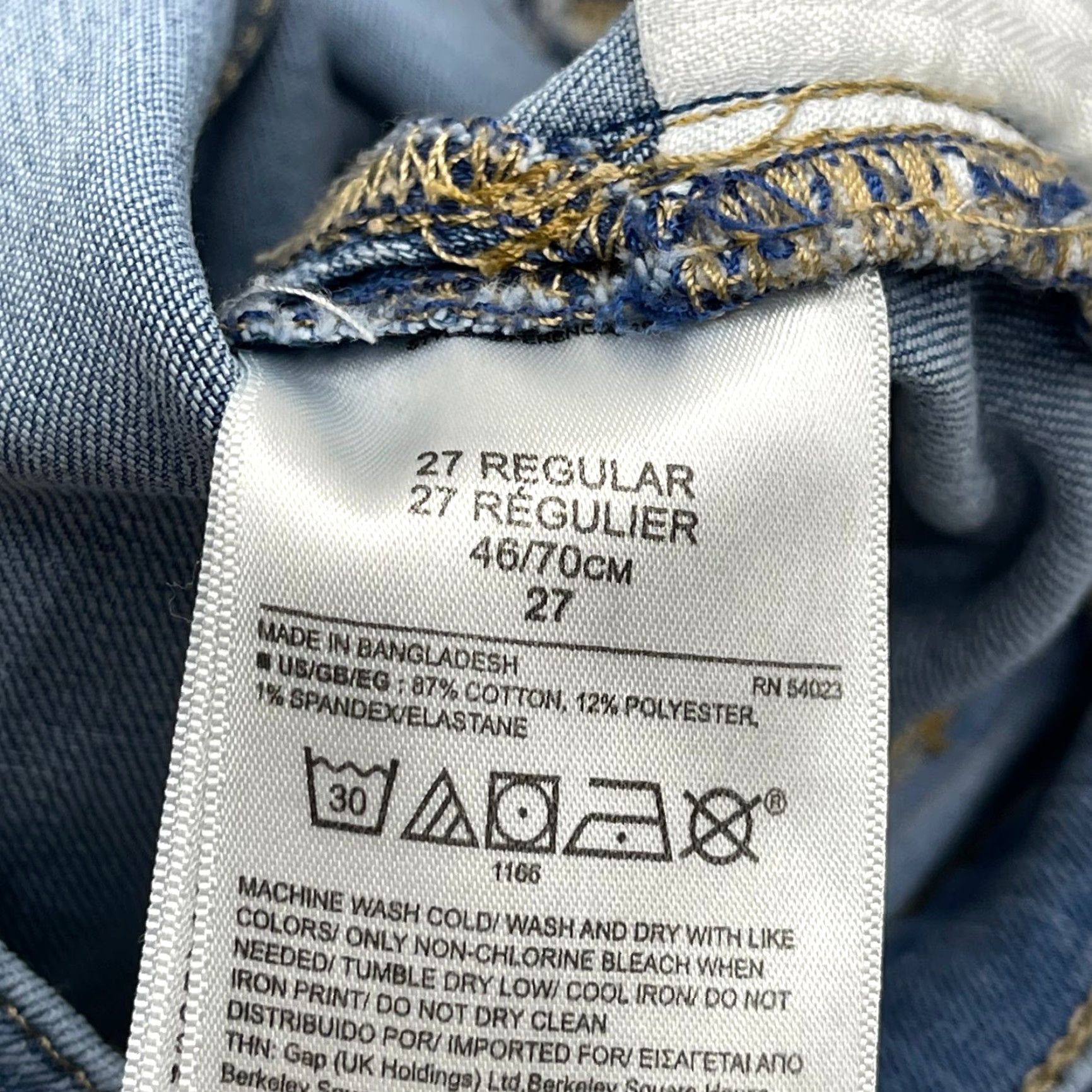 Gap Gap Cropped Jeans Women Size 27 Blue Denim Mid Rise Capsule 5-Pocket Cropped Jeans Womens Stretch Cotton Polyester Spandex Size 27" / US 4 / IT 40 - 7 Thumbnail