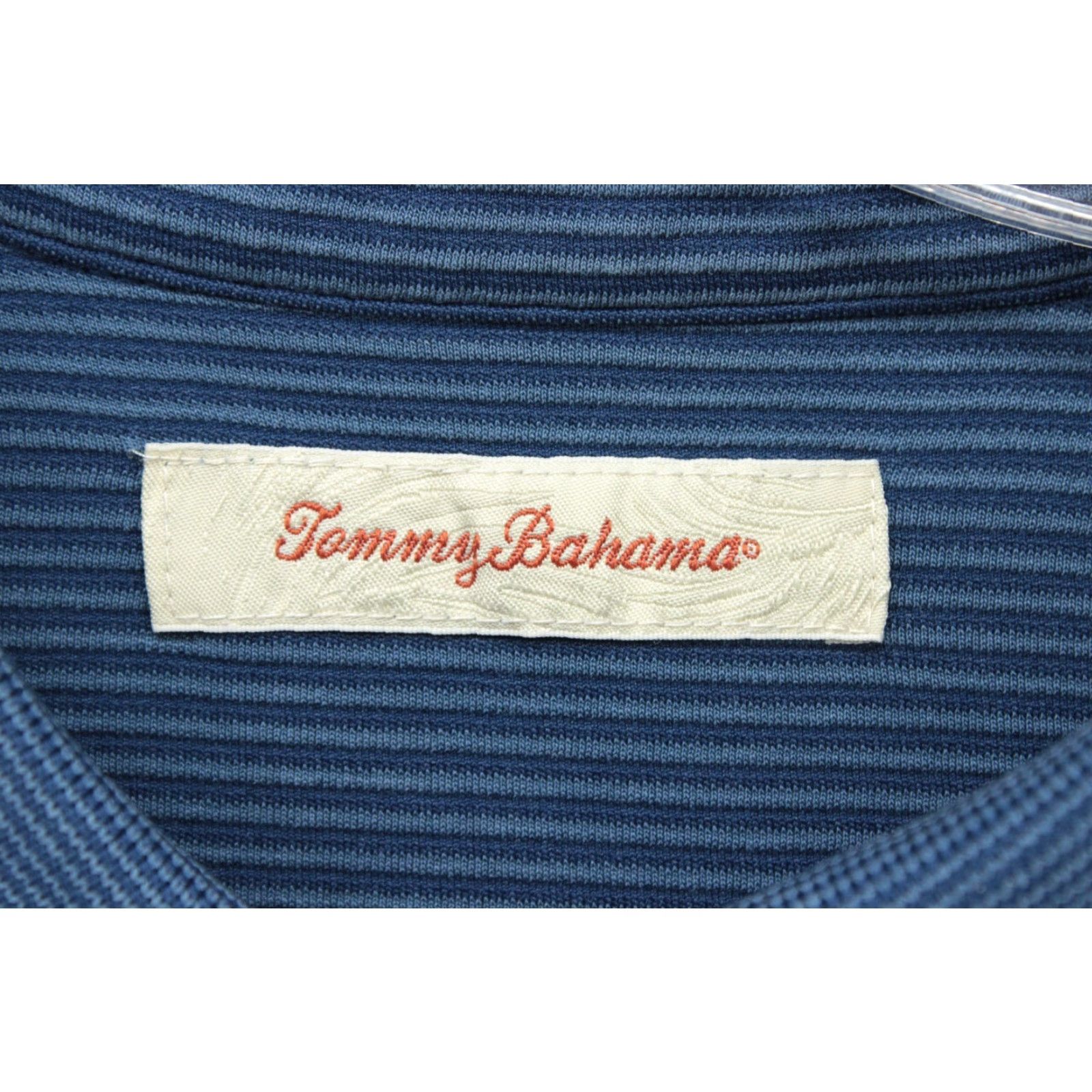 Tommy Bahama Tommy Bahama Polo Shirt Mens XXL Blue Striped Modal Blend Vacation Modern Shirt Size US XXL / EU 58 / 5 - 3 Thumbnail
