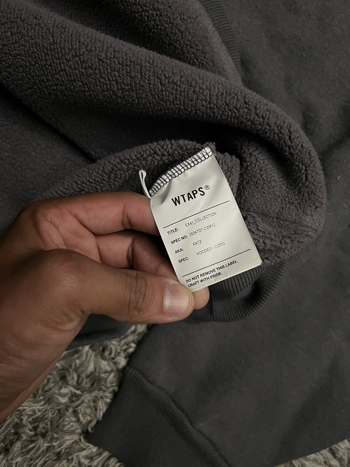 Wtaps WTAPS Concrete Environment Hoodie - grey Size US M / EU 48-50 / 2 - 7 Thumbnail