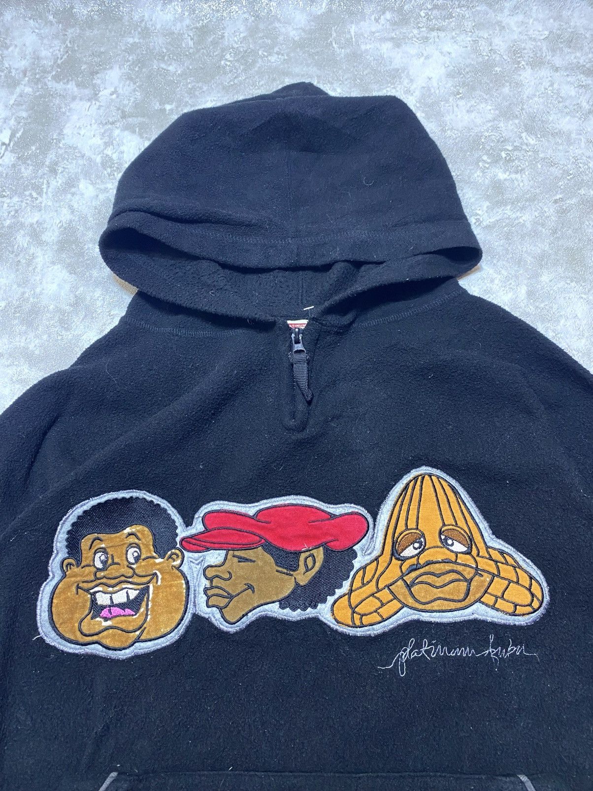Fubu Vintage Fleece Fat Albert FUBU Platinum Oversized Hoodie Size US XL / EU 56 / 4 - 4 Thumbnail
