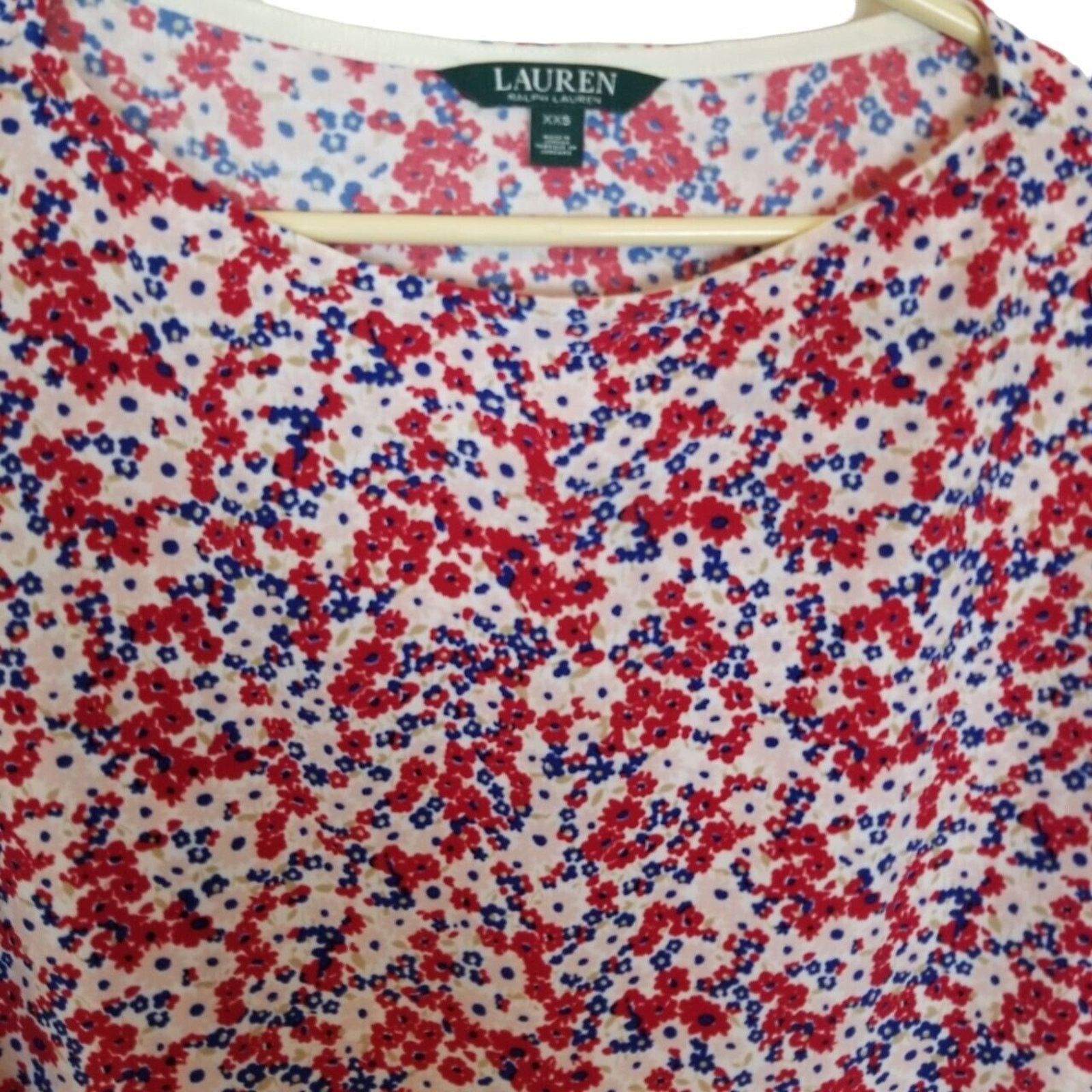 Lauren Ralph Lauren Lauren Ralph Lauren Womens Floral Top Sz XXS Stretch Classic Size XXS / US 00 / IT 34 - 2 Thumbnail
